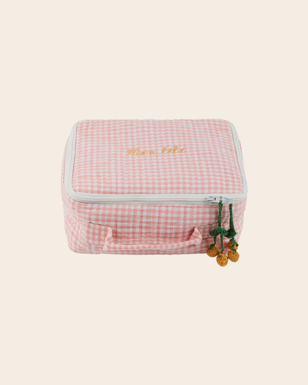 Vanity bébé - Vichy rose