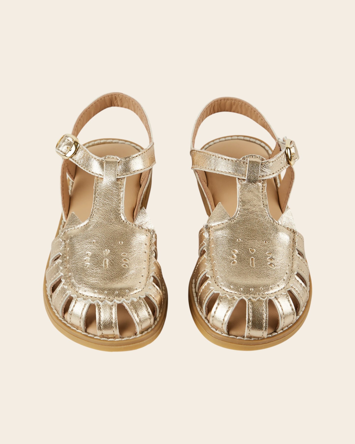 Sandales - Chat doré