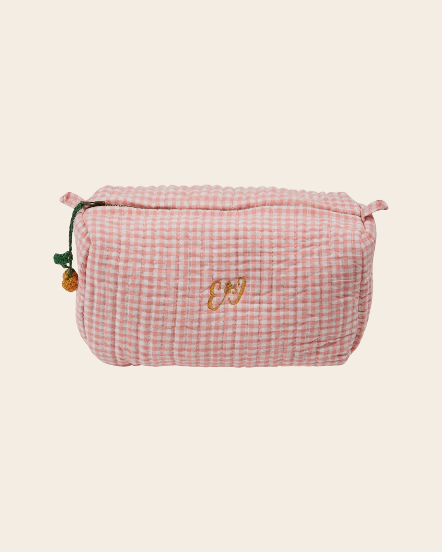 Trousse de toilette - Vichy rose