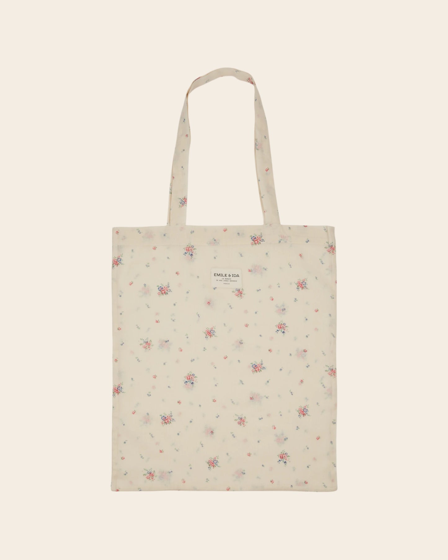 Tote bag - Fleuri écru