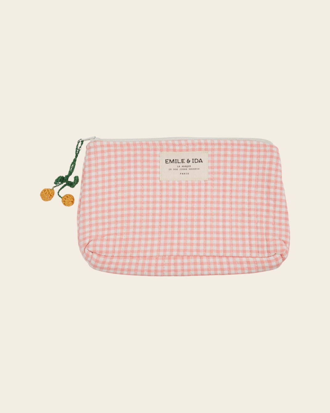 Trousse de toilette - Vichy rose
