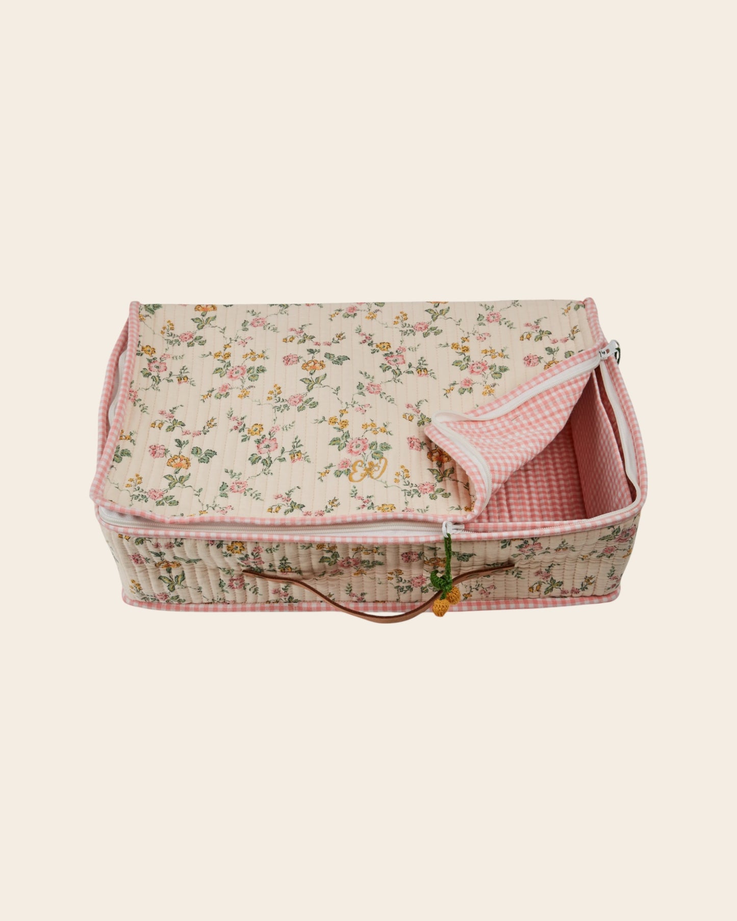 Valise - Fleuri rosier