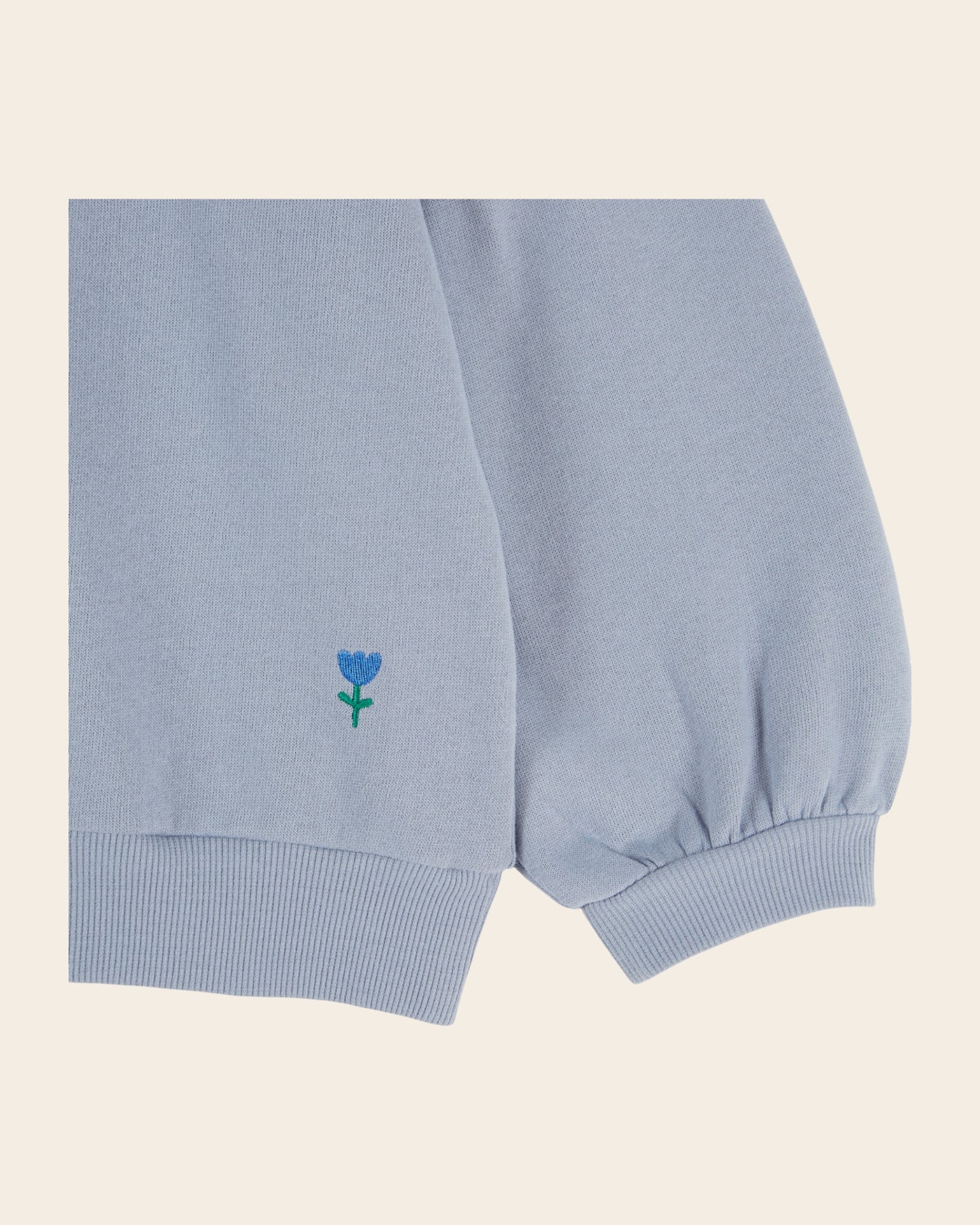 Sweat - Col denim bleu