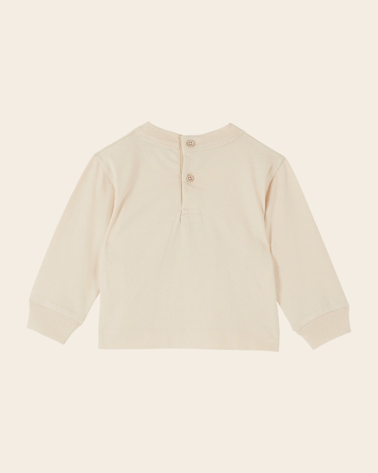 T-shirt manches longues - Chien beige