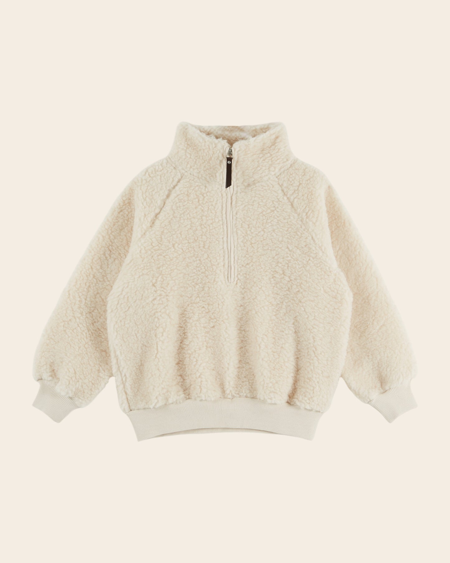 Sweat zippé - Moumoute écru