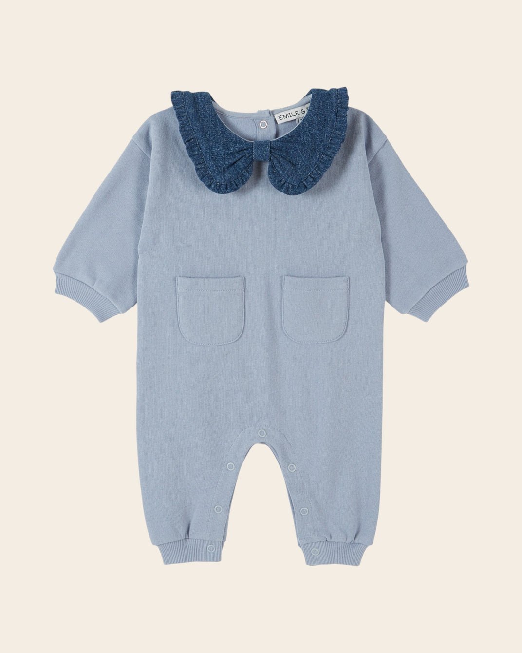 Combinaison - Col denim bleu