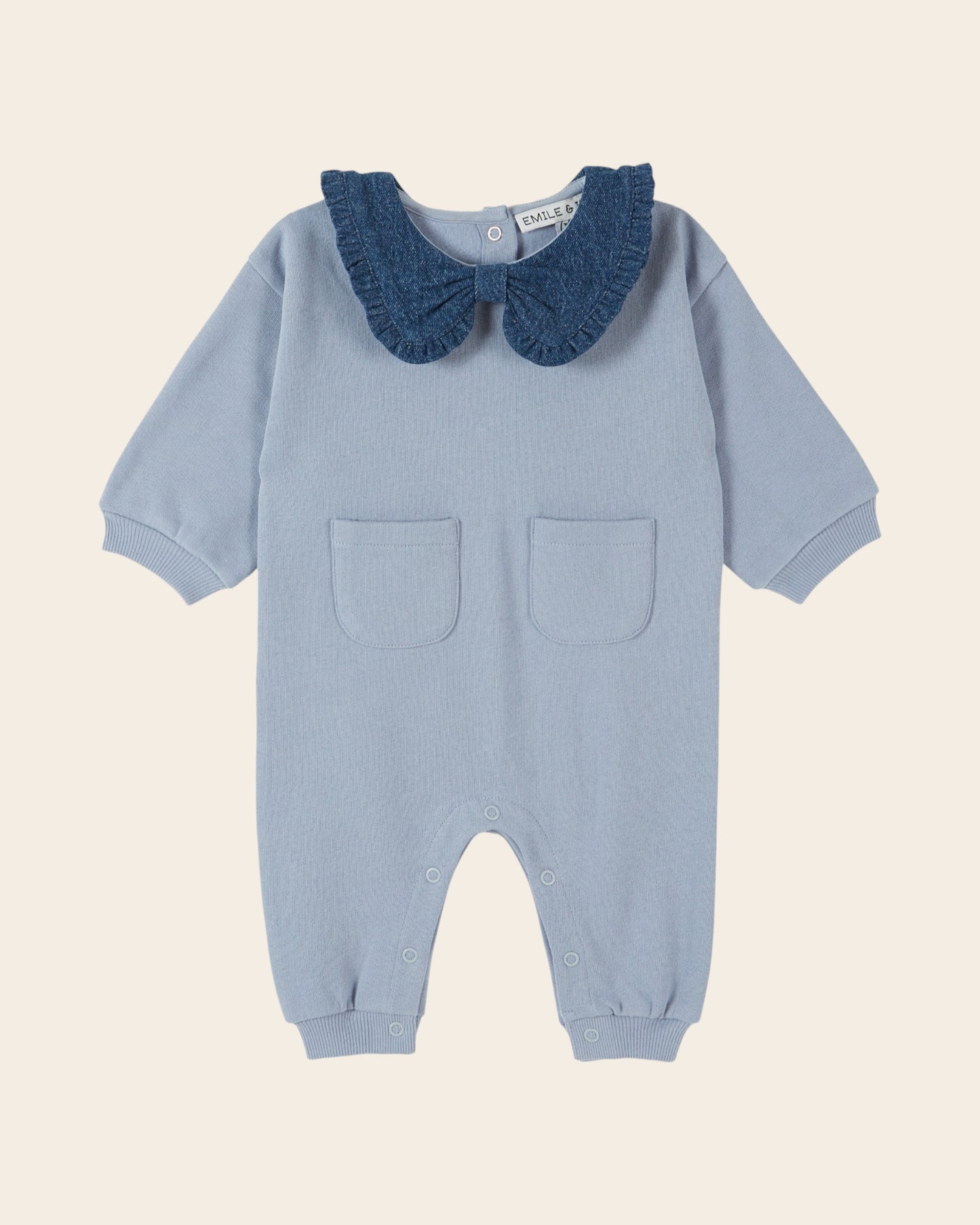Combinaison - Col denim bleu