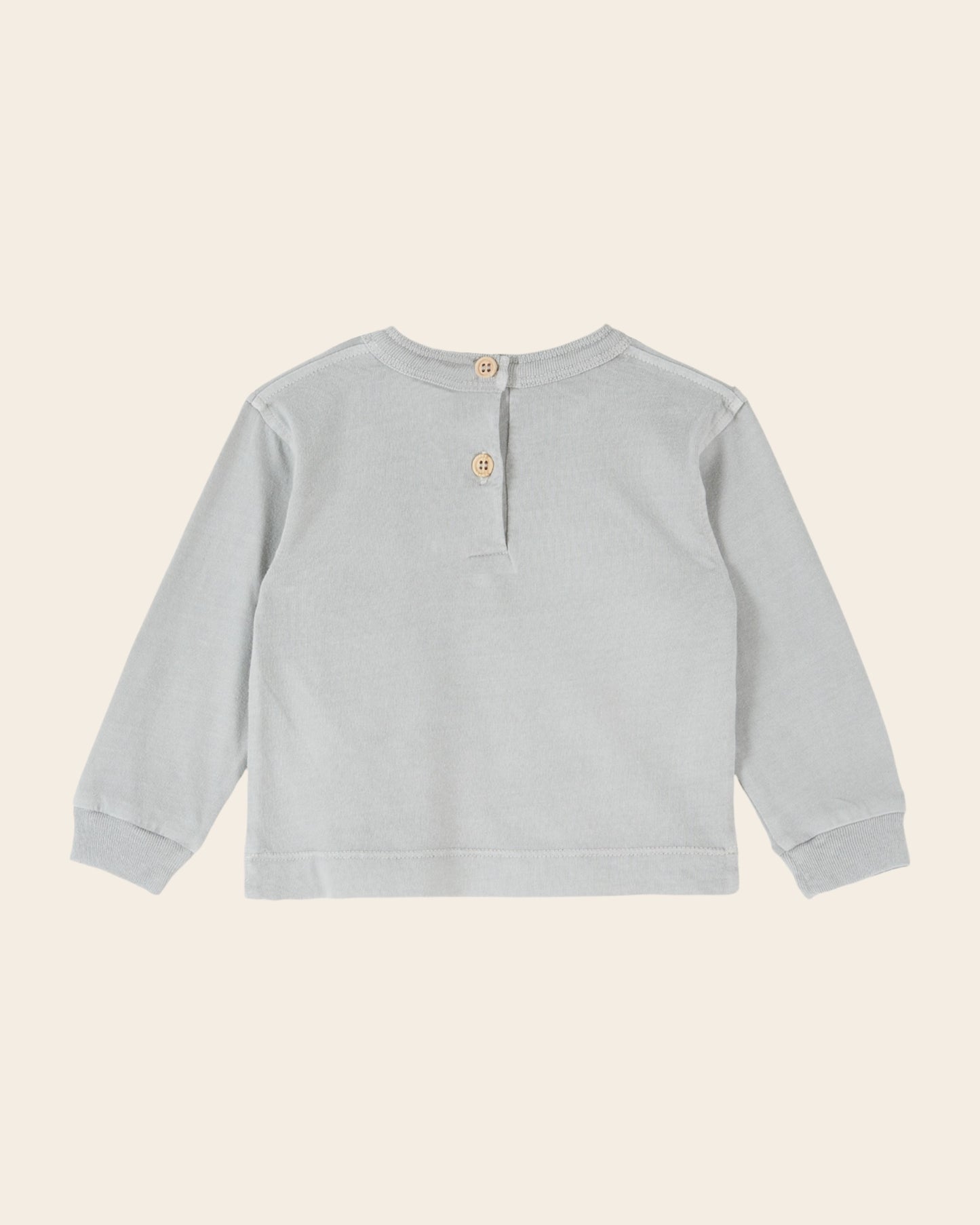 T-shirt manches longues - Chien scooter gris