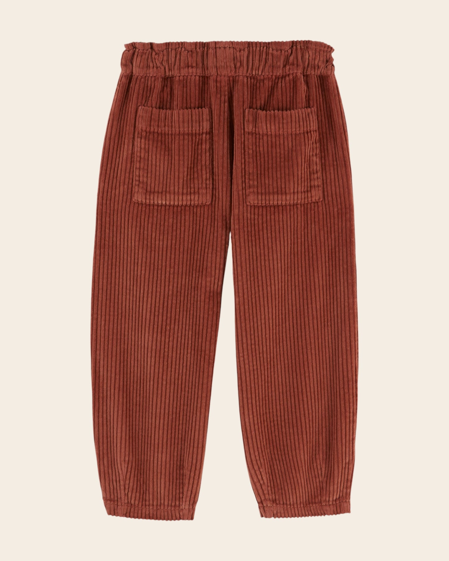 Pantalon jogger - Velours marron