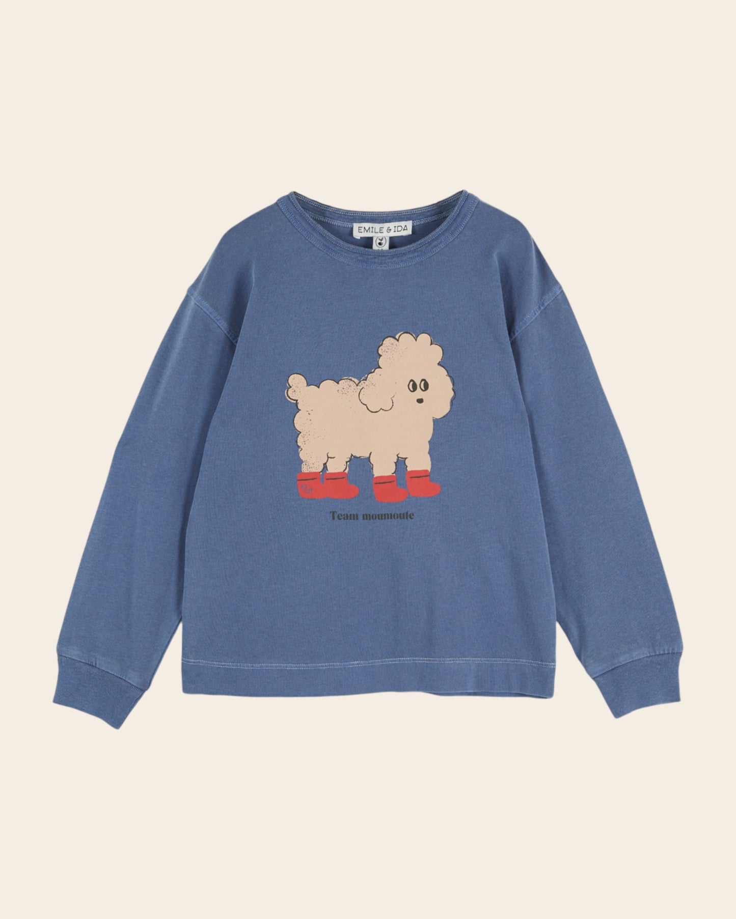 T-shirt manches longues - Chien bleu