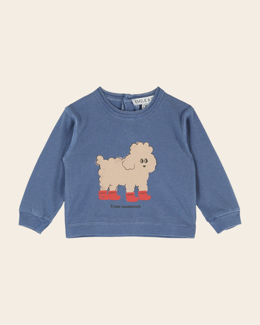T-shirt manches longues - Chien bleu