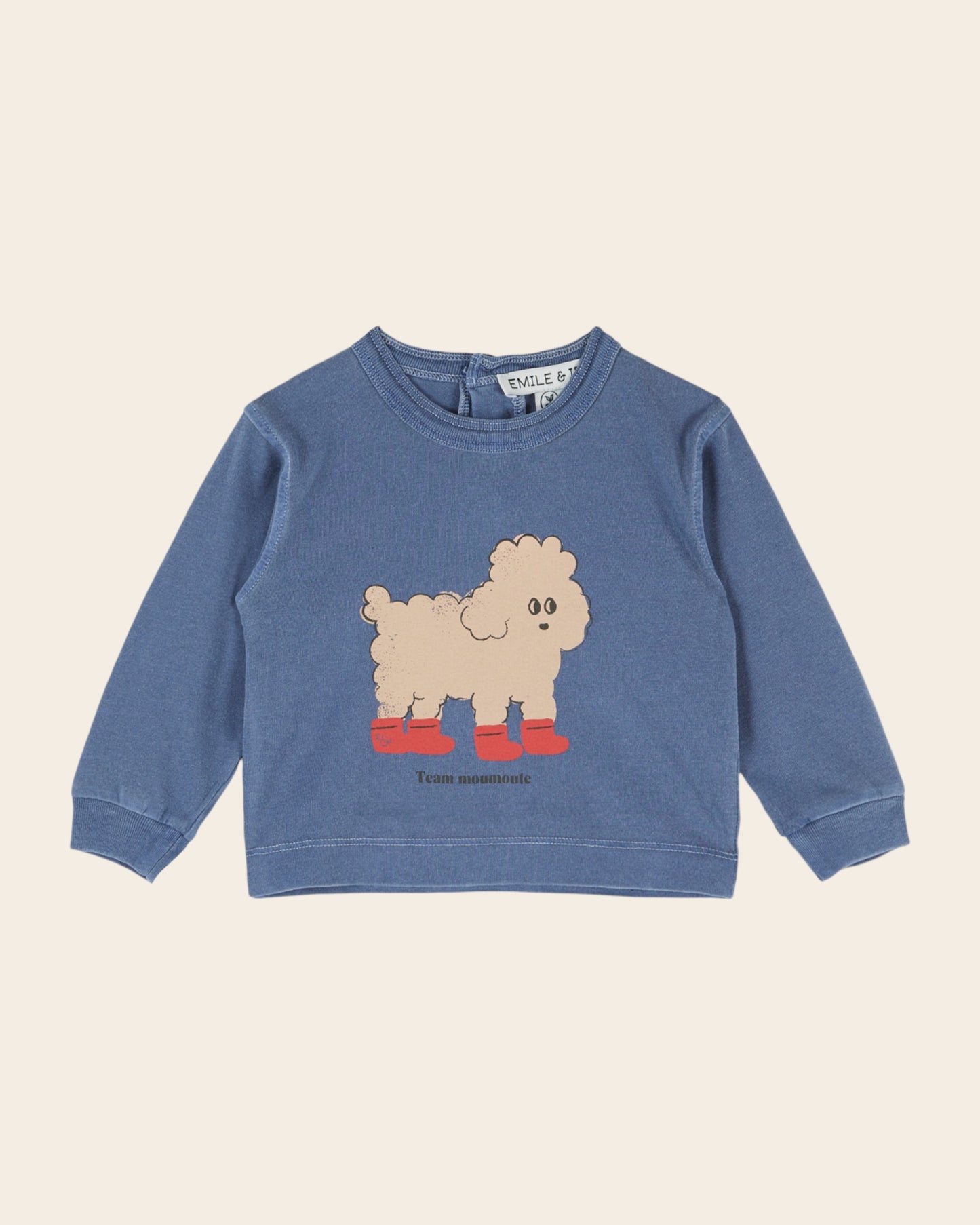 T-shirt manches longues - Chien bleu