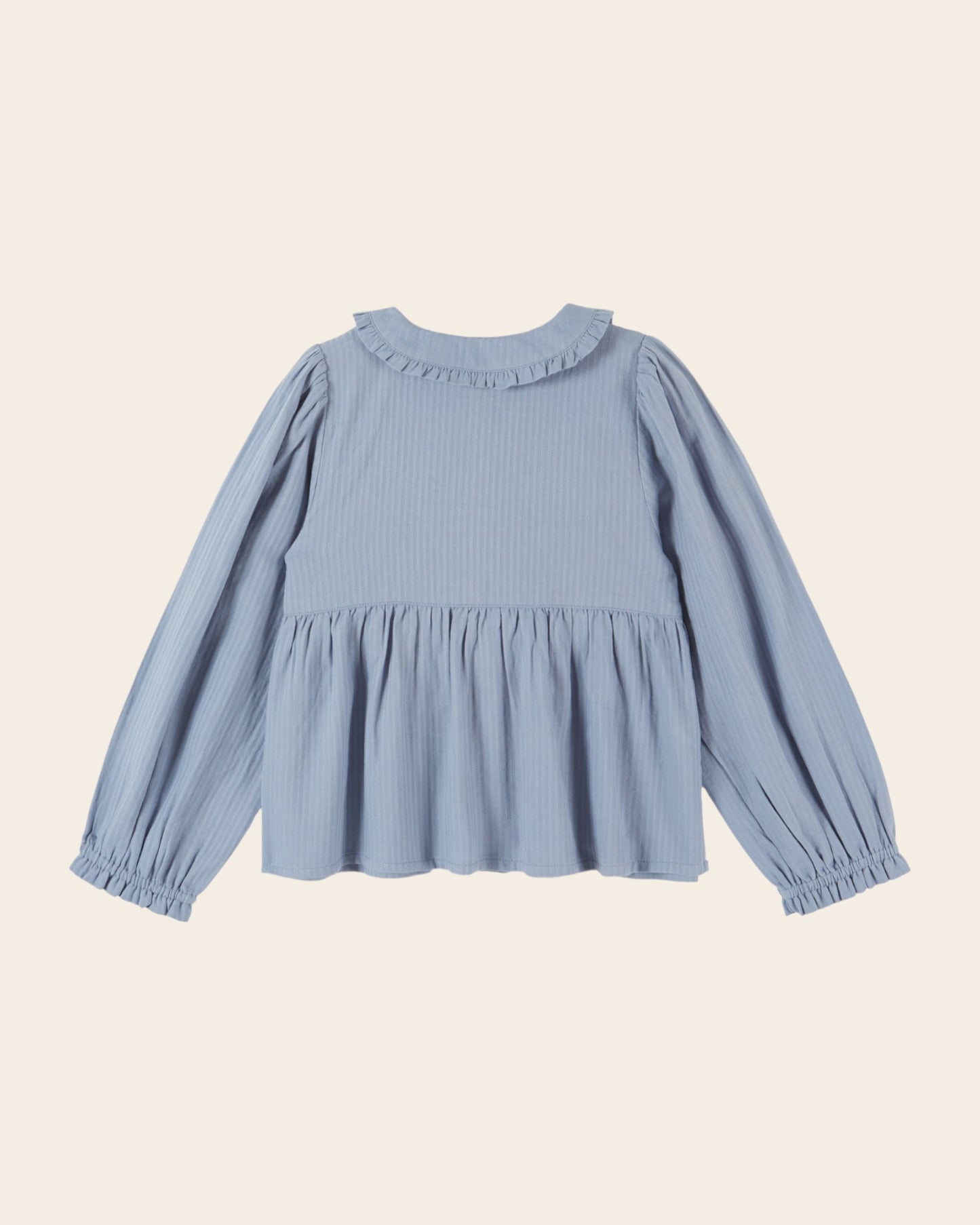 Blouse - Smockée cerises bleues
