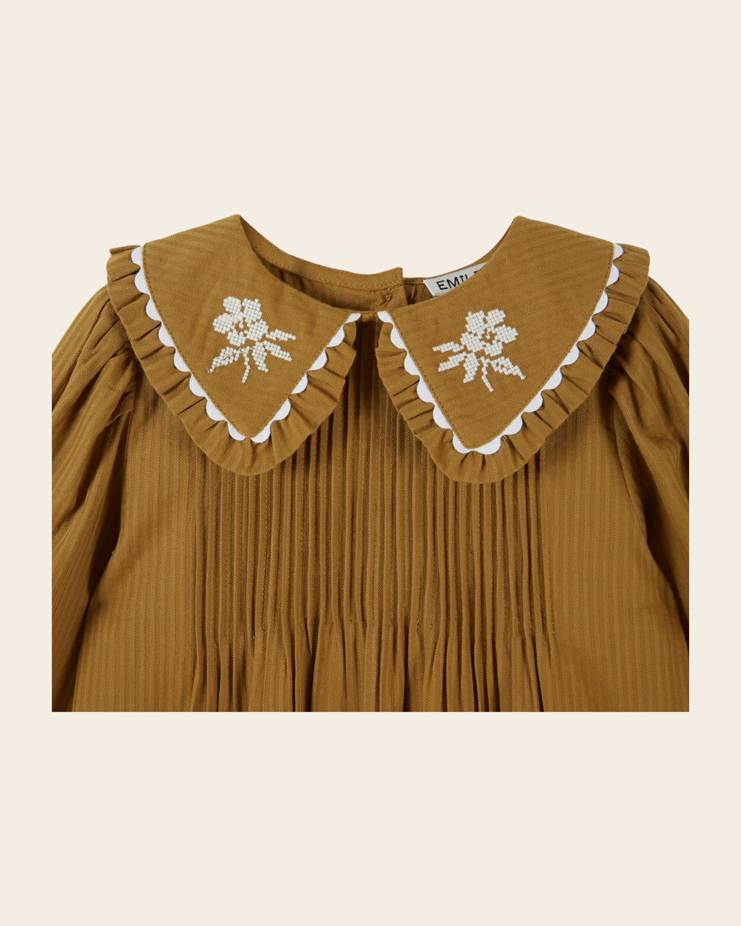Blouse - Brodée olive