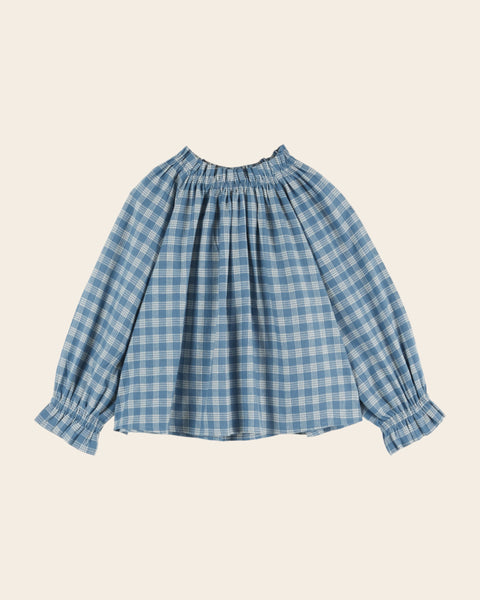 Blouse - Carreaux bleus