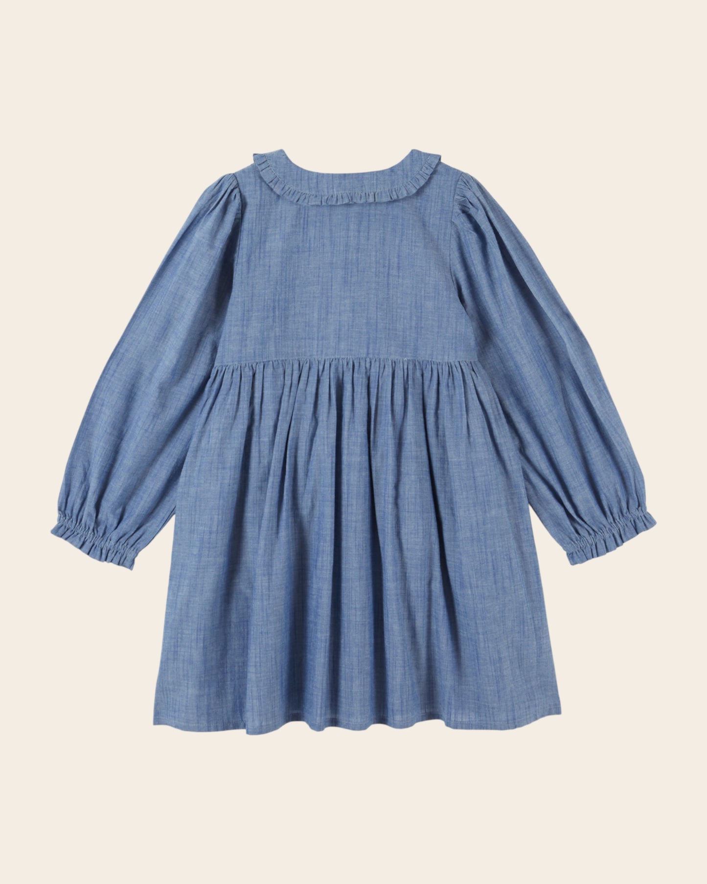Robe - Smockée chambray