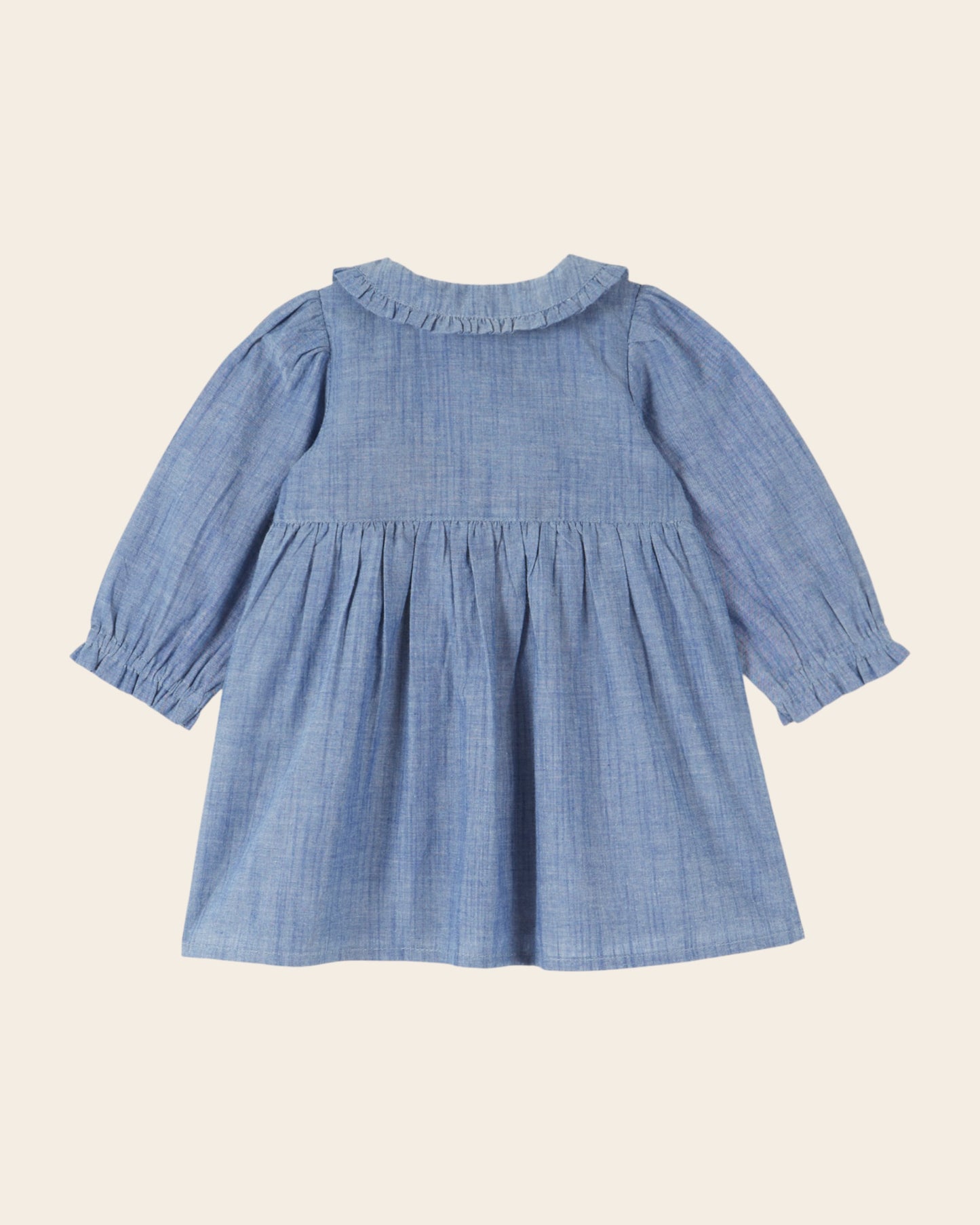 Robe - Smockée chambray
