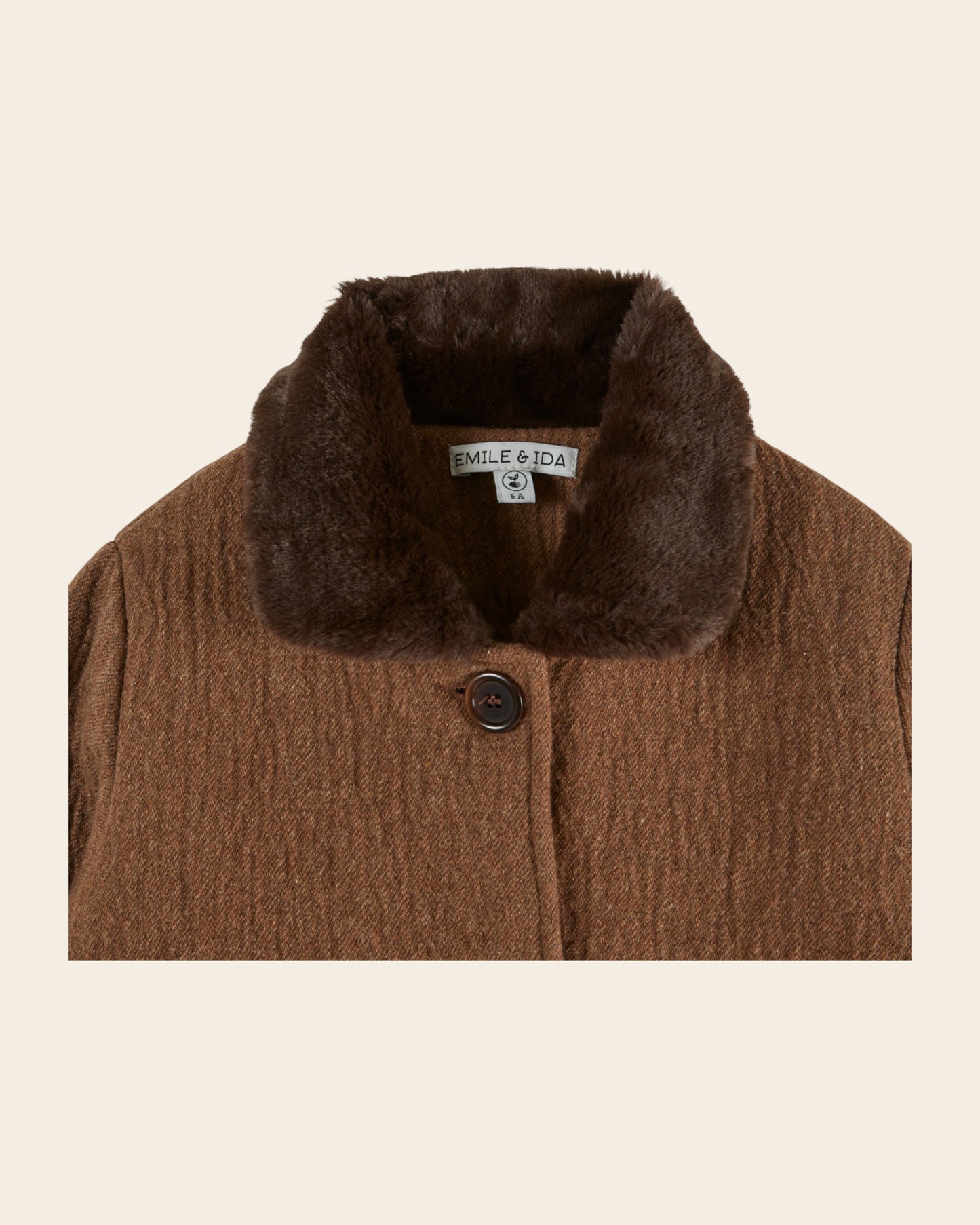 Manteau - Laine marron