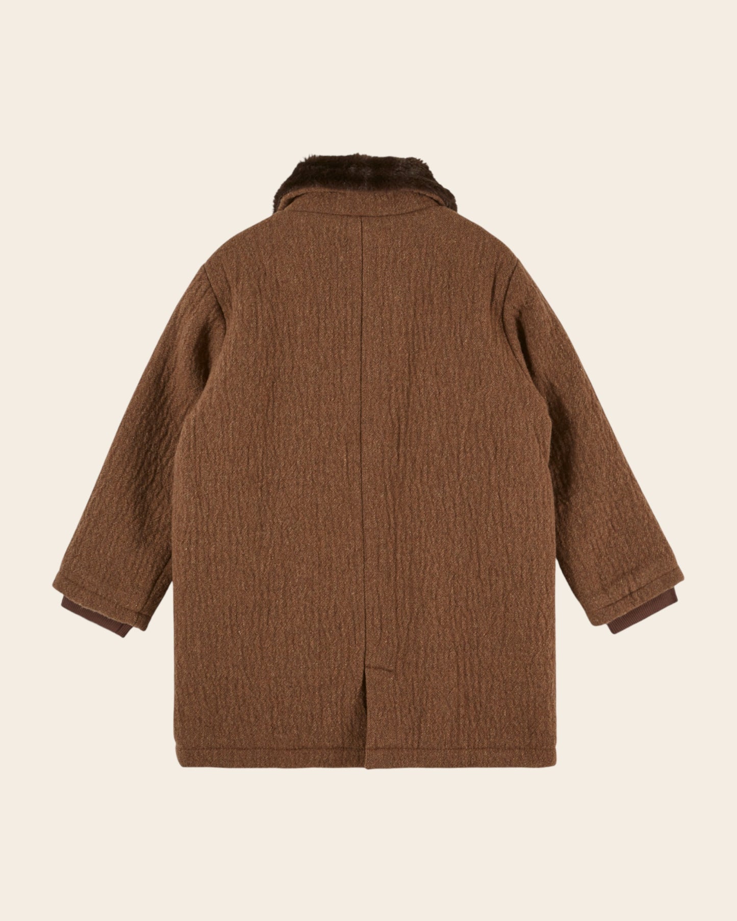 Manteau - Laine marron