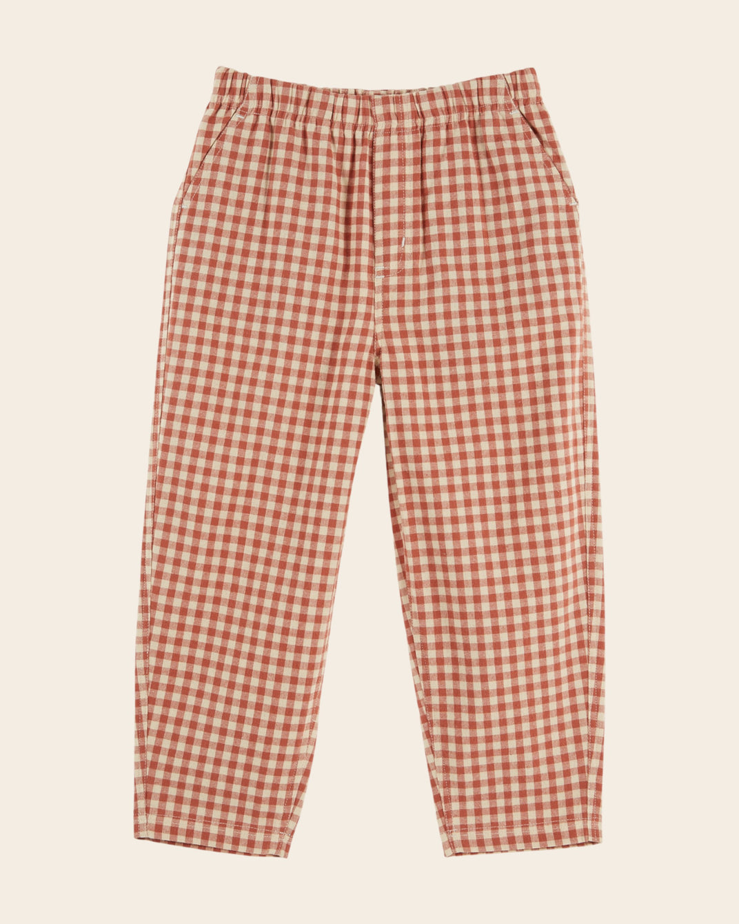 Pantalon - Vichy terracotta