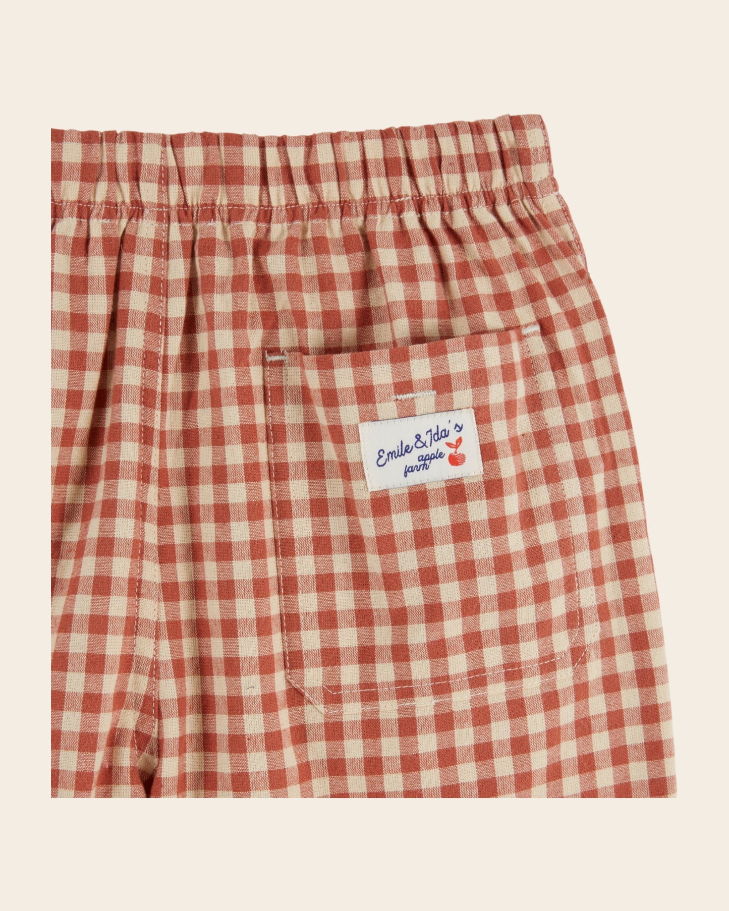 Pantalon - Vichy terracotta