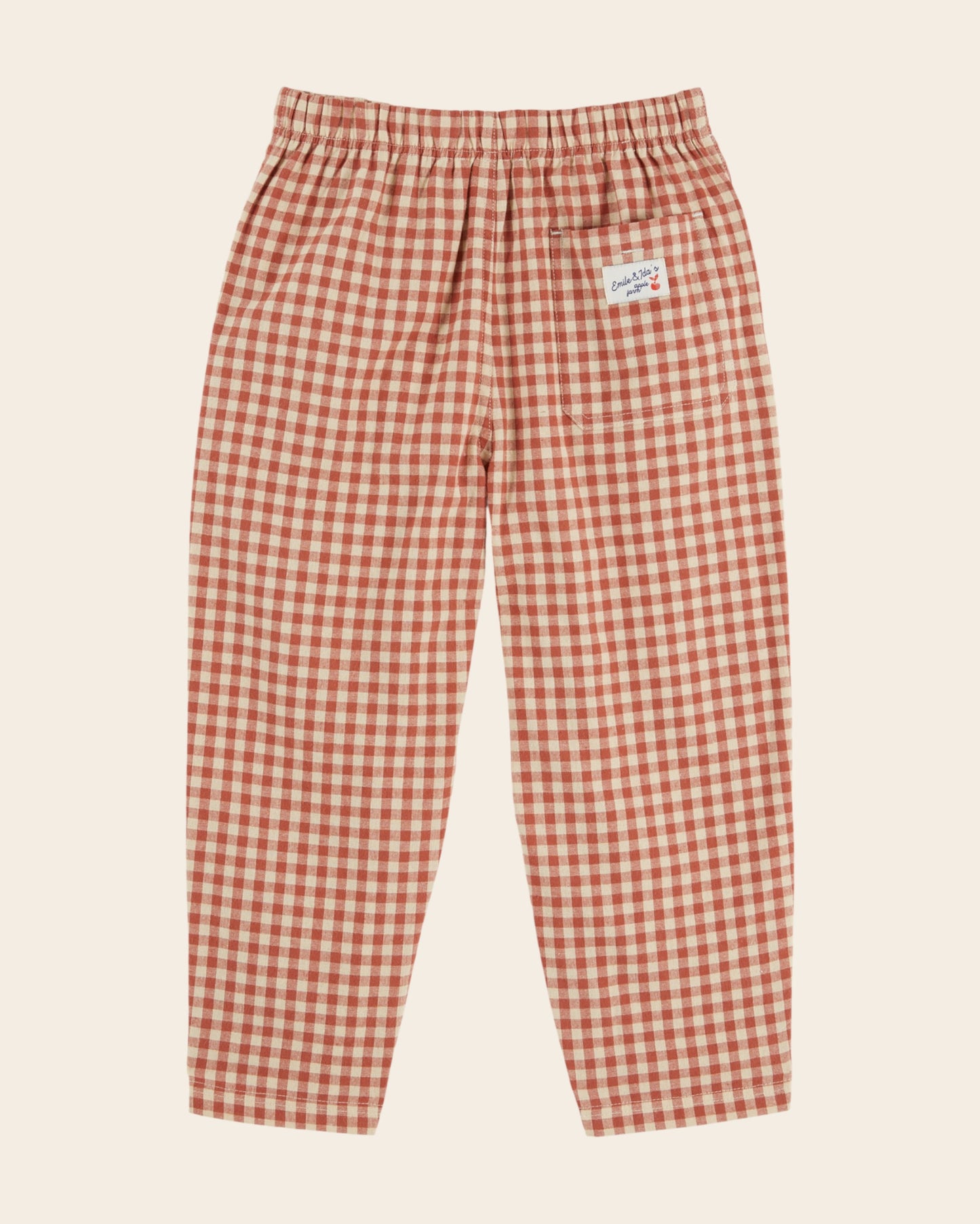 Pantalon - Vichy terracotta