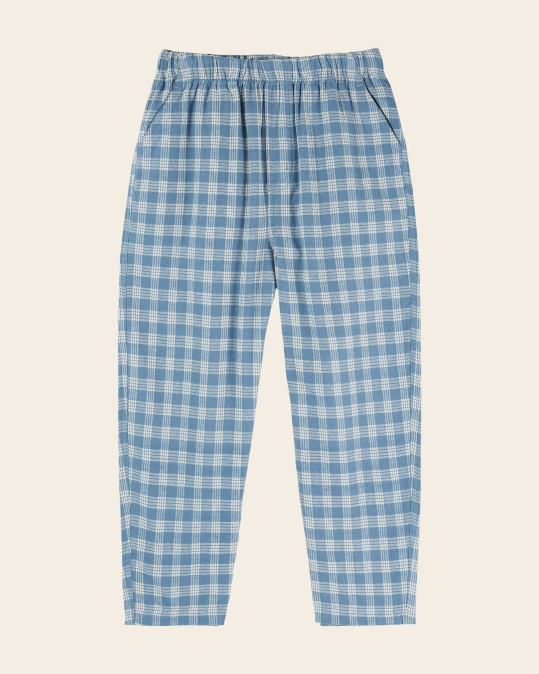 Pantalon - Carreaux bleux et blancs