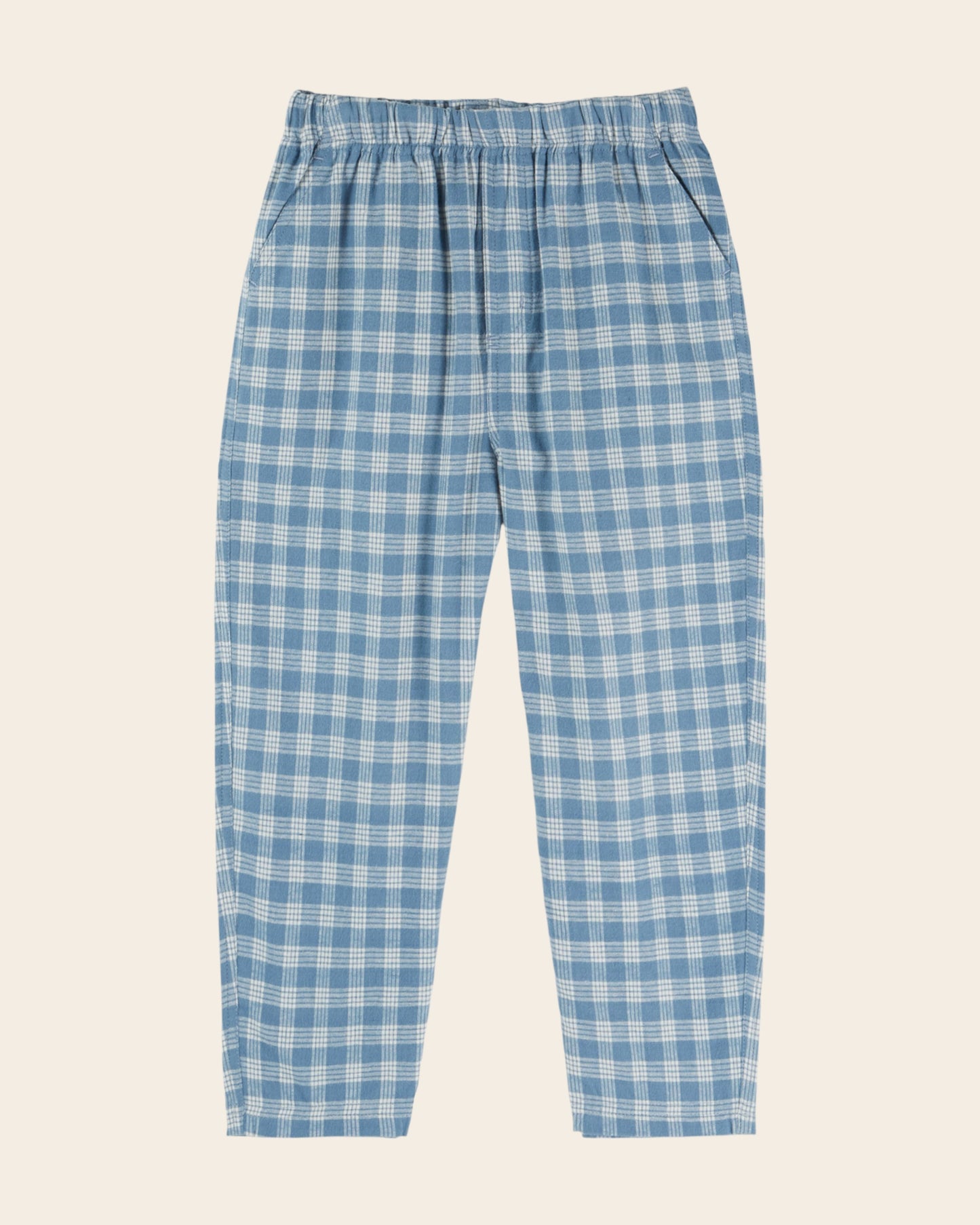 Pantalon - Carreaux bleux et blancs
