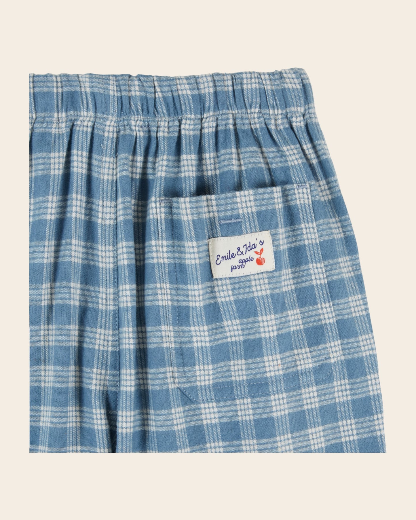 Pantalon - Carreaux bleux et blancs