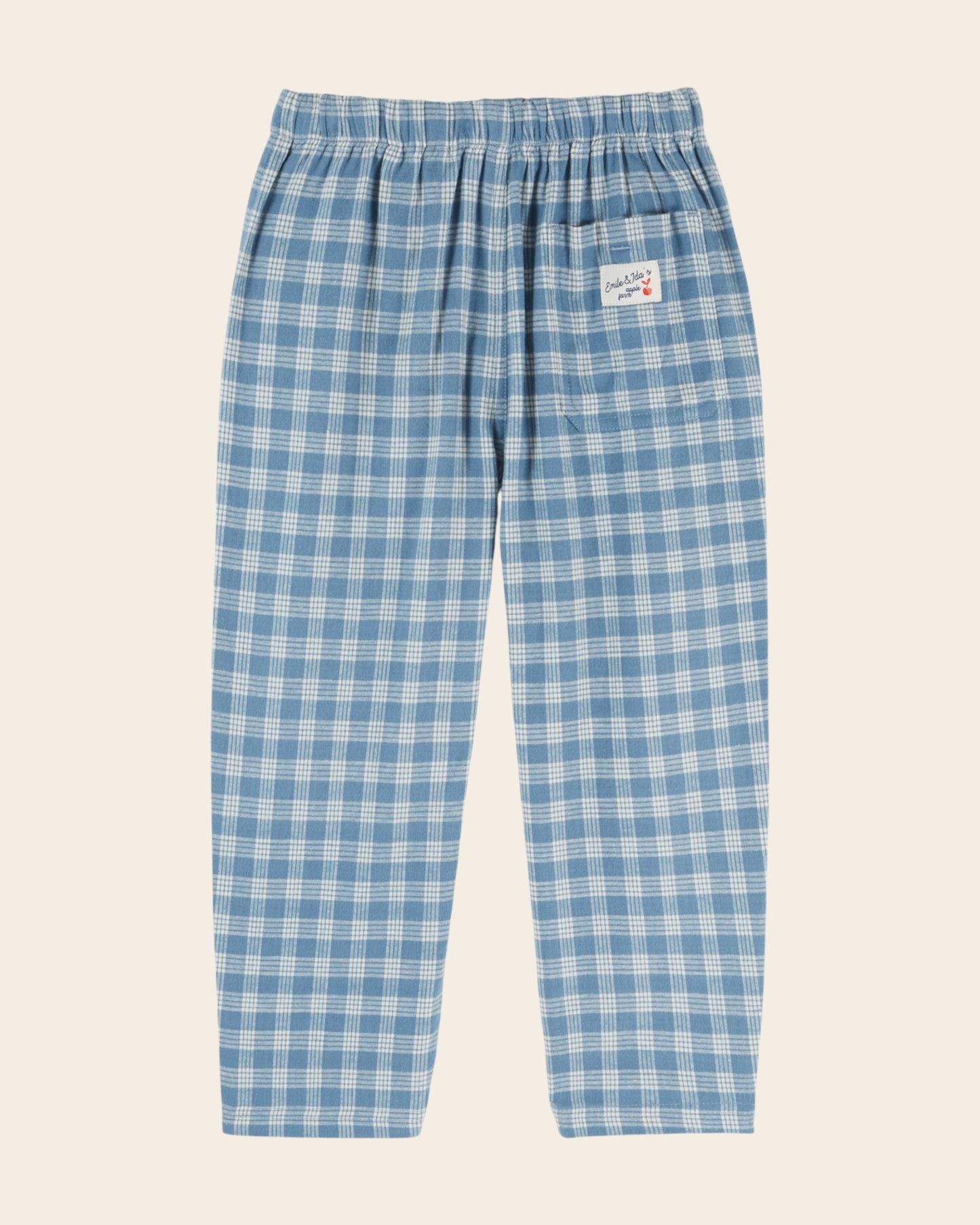 Pantalon - Carreaux bleux et blancs