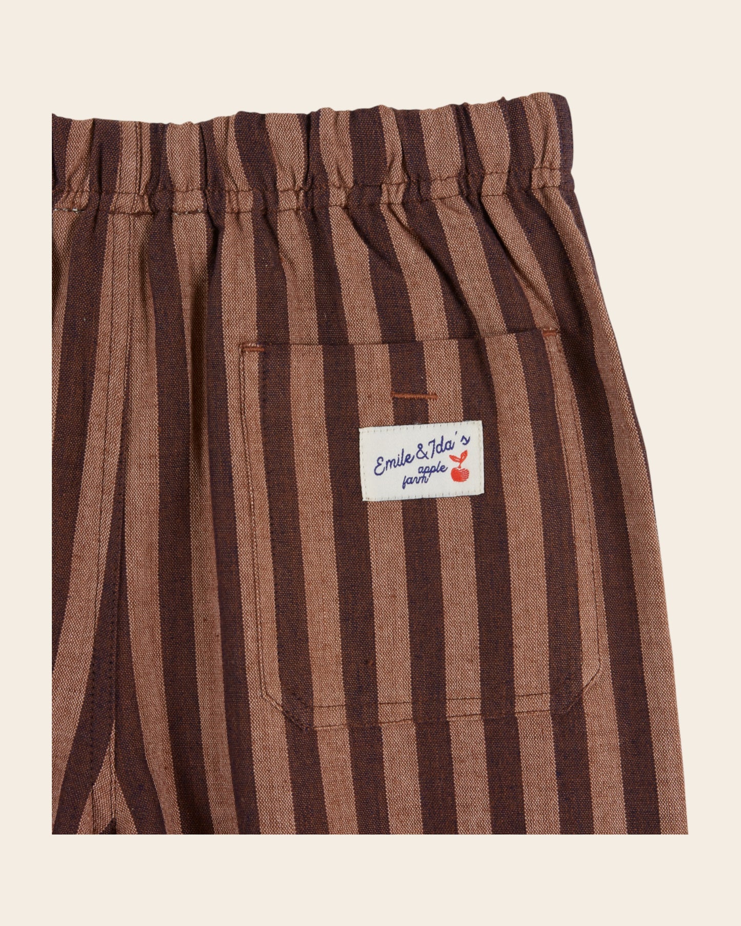 Pantalon - Rayé violine et marron