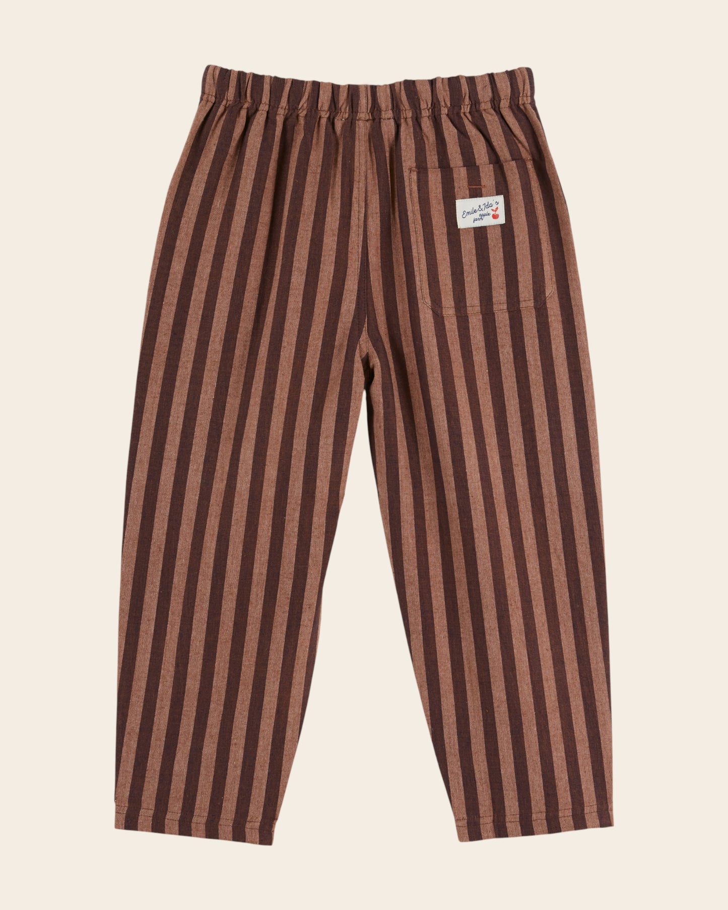 Pantalon - Rayé violine et marron