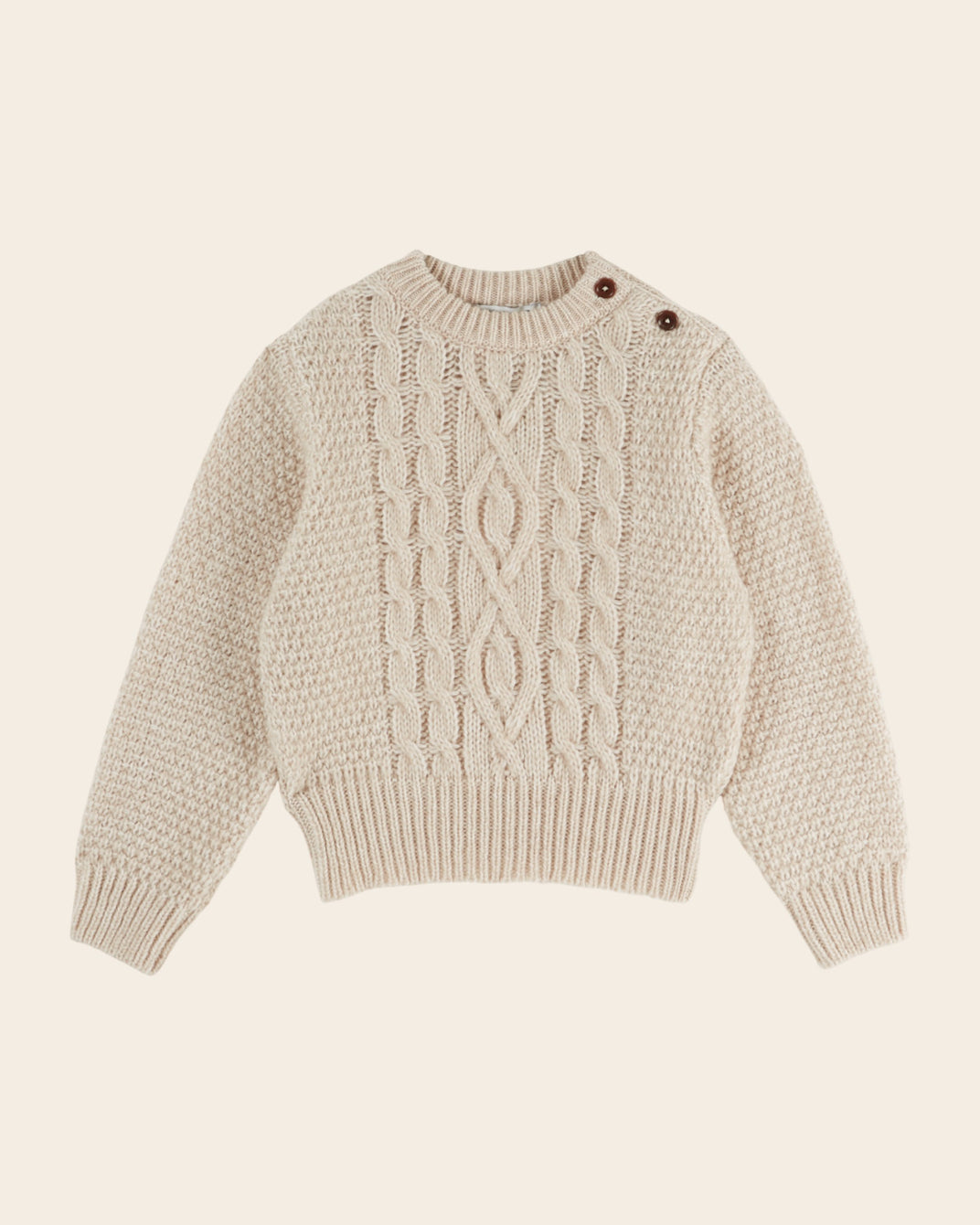Pull irlandais - Torsade écru