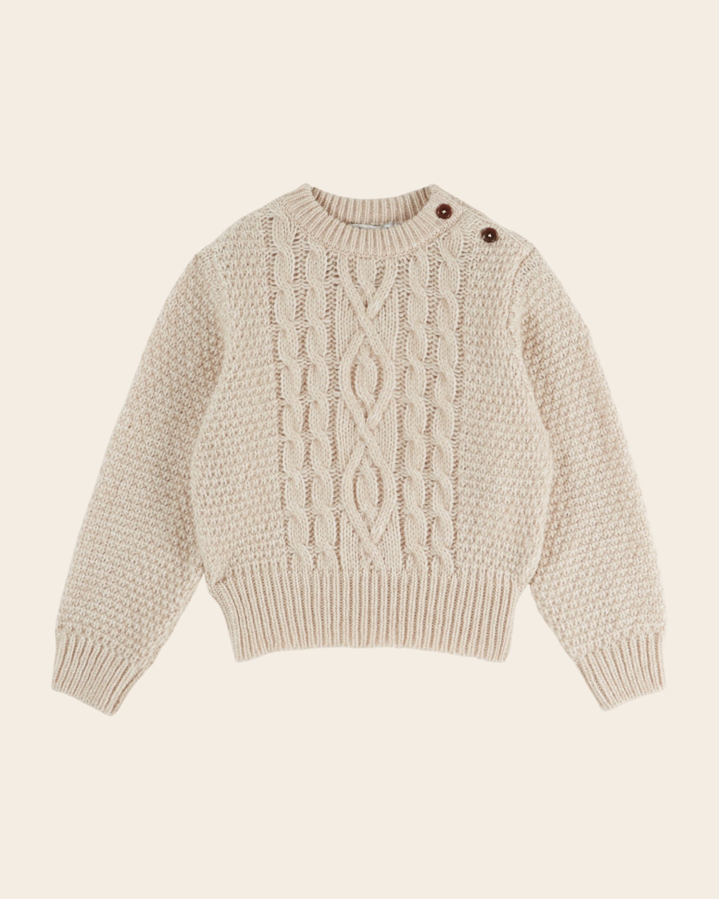Pull irlandais - Torsade écru