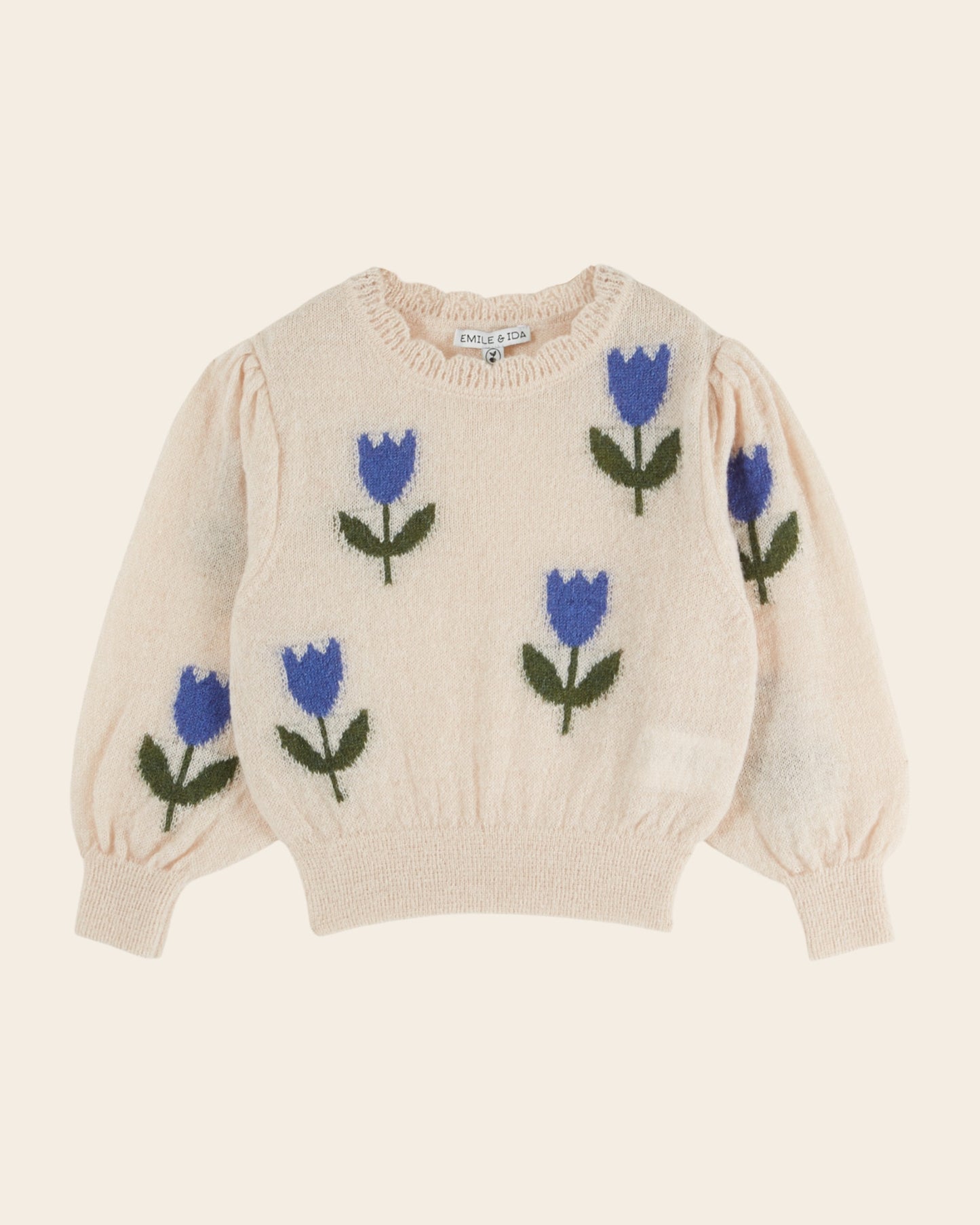 Pull - Tulipe bleue