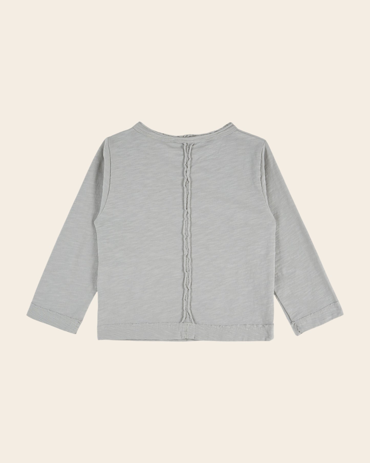 T-shirt manches longues - Poche gris