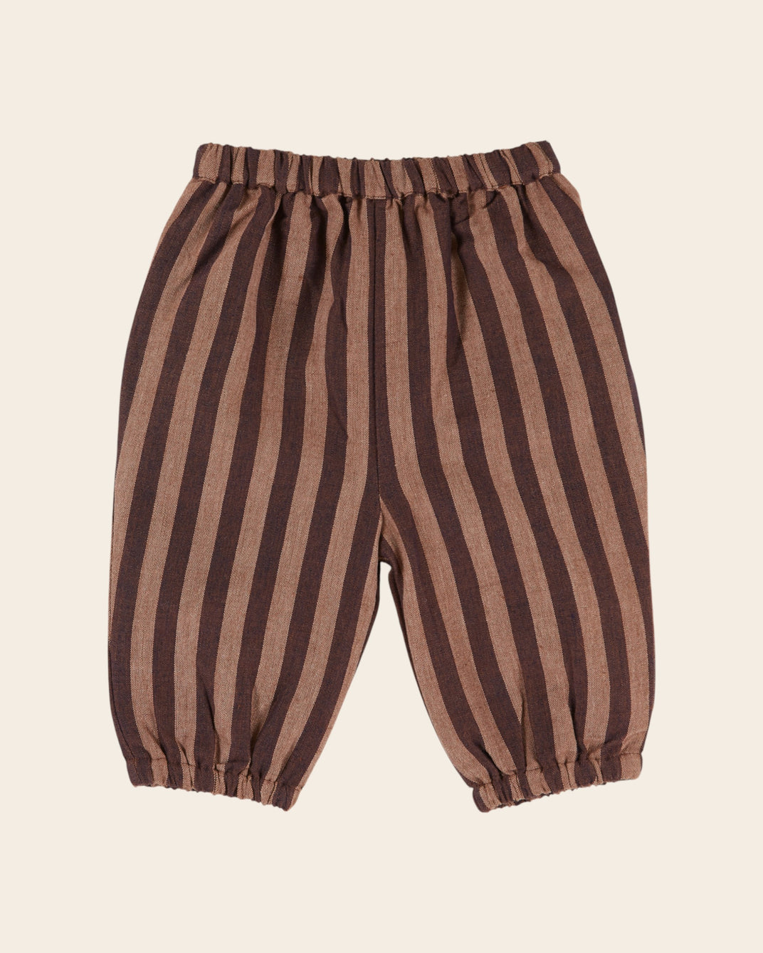 Pantalon bébé - Rayé violine et marron