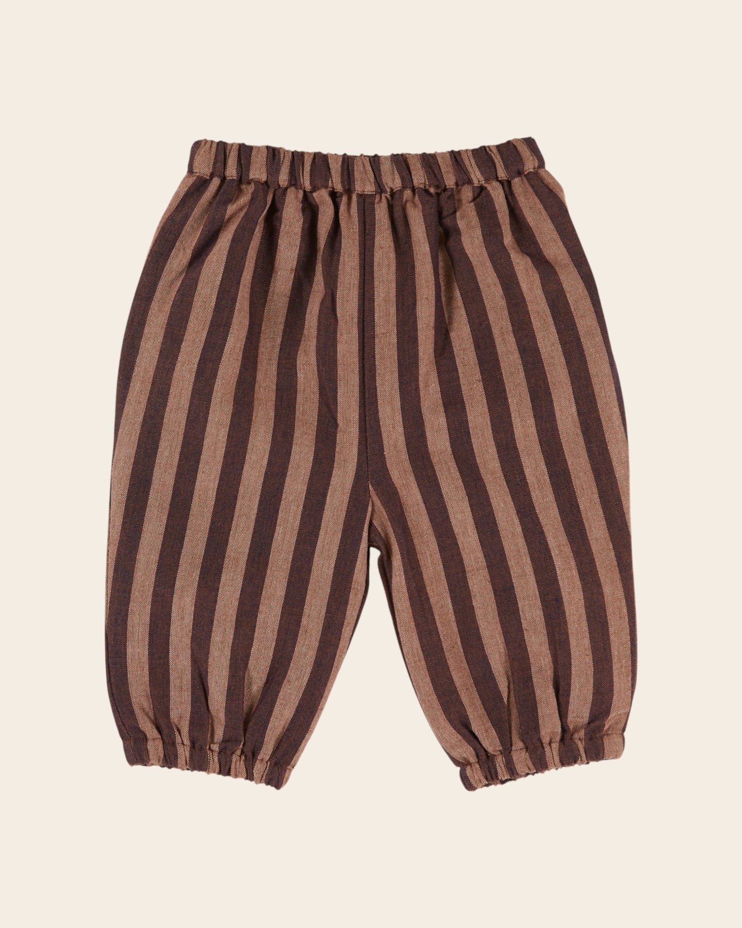 Pantalon bébé - Rayé violine et marron