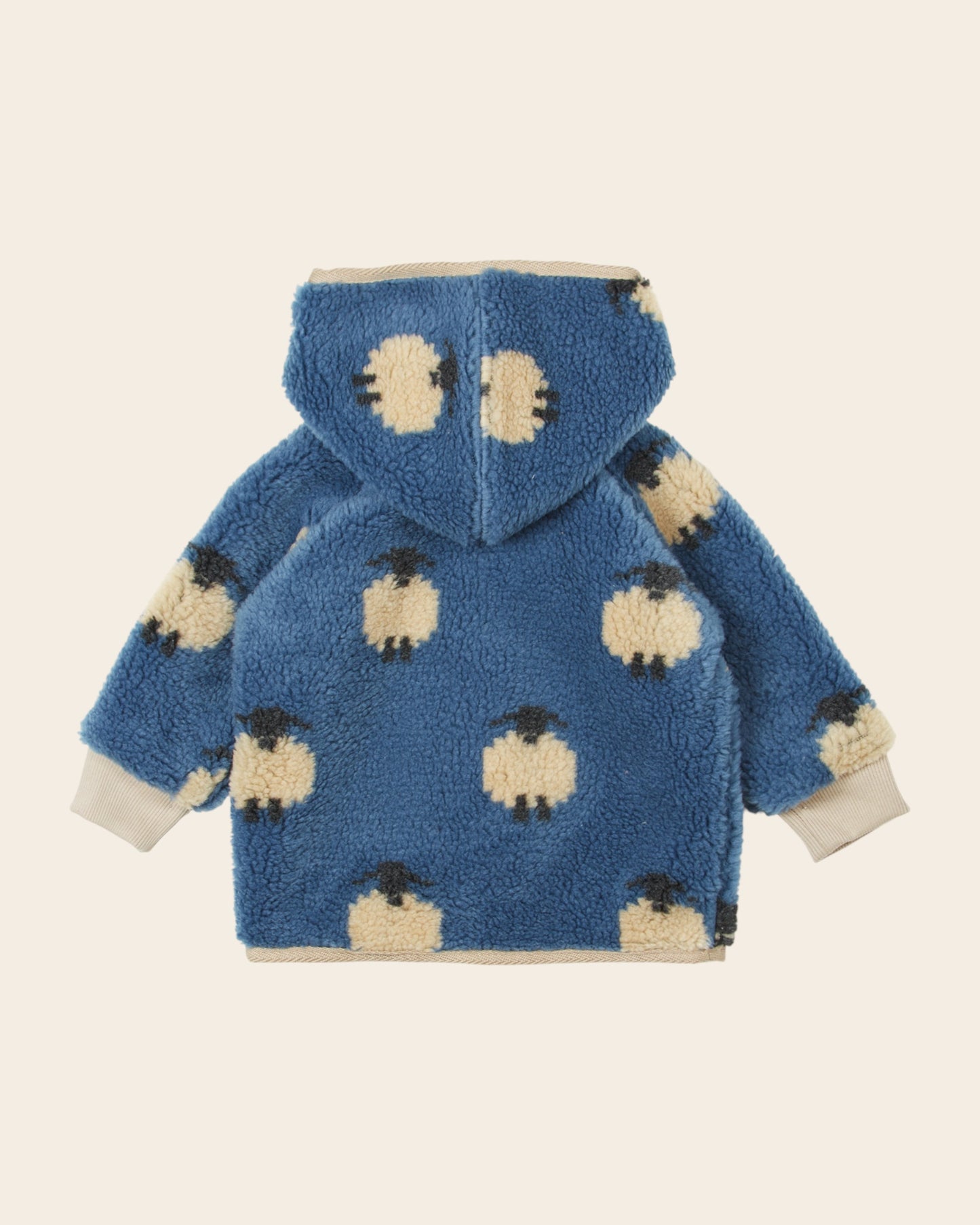 Manteau moumoute - Mouton bleu