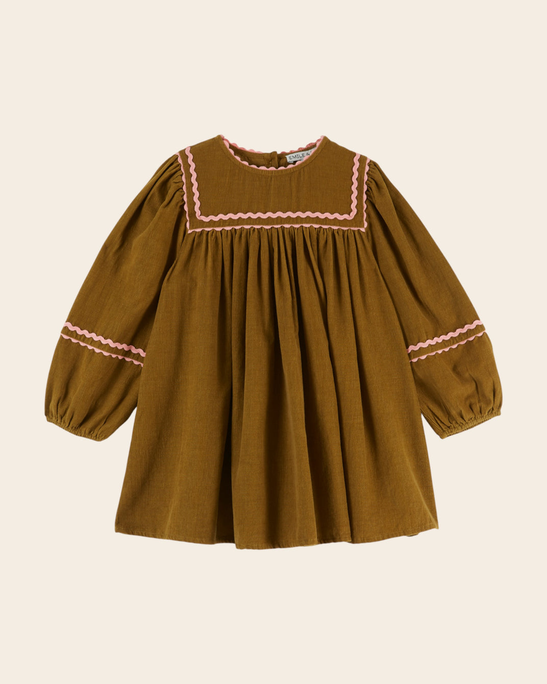 Robe - Galon velours vert
