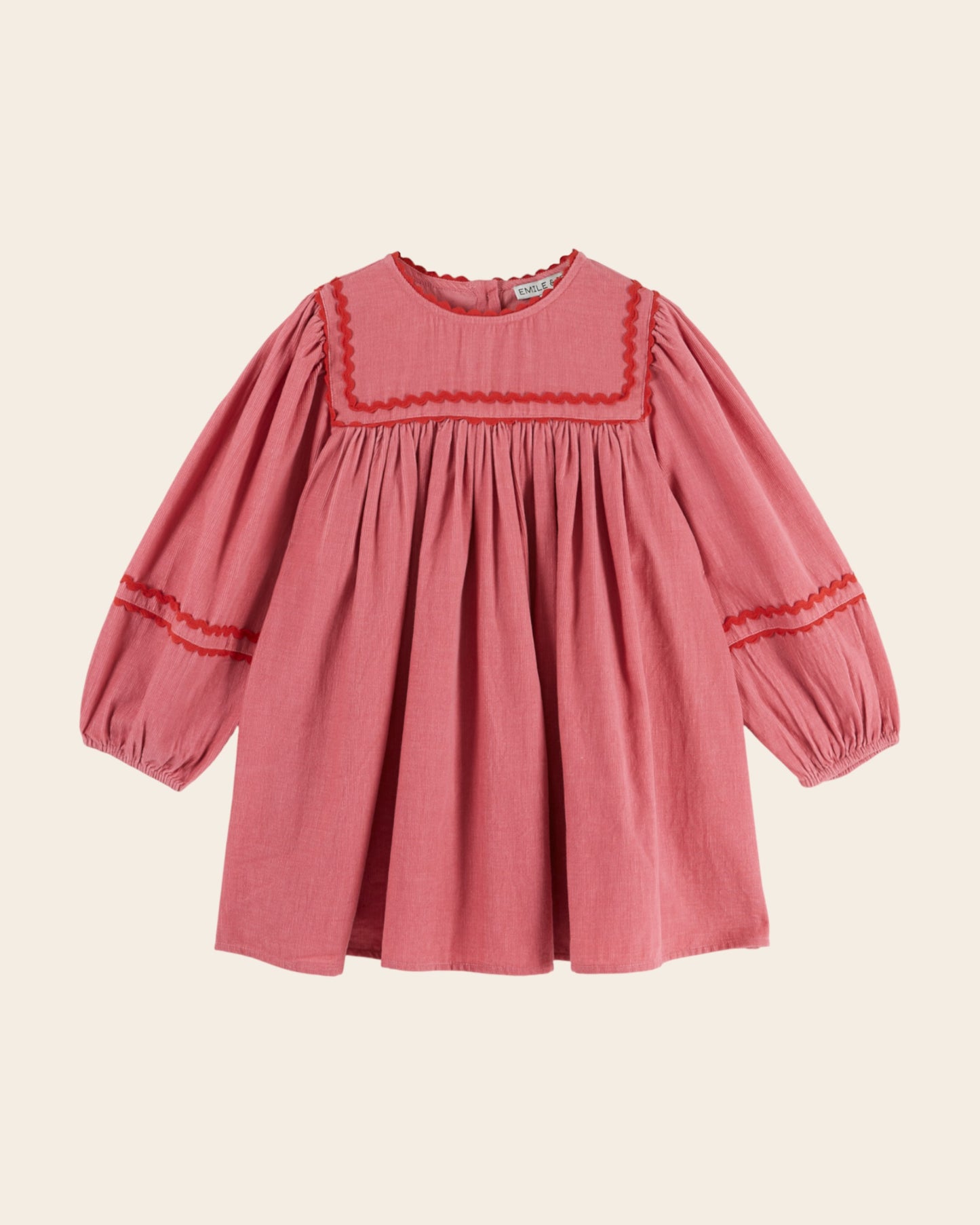Robe - Galon velours rose