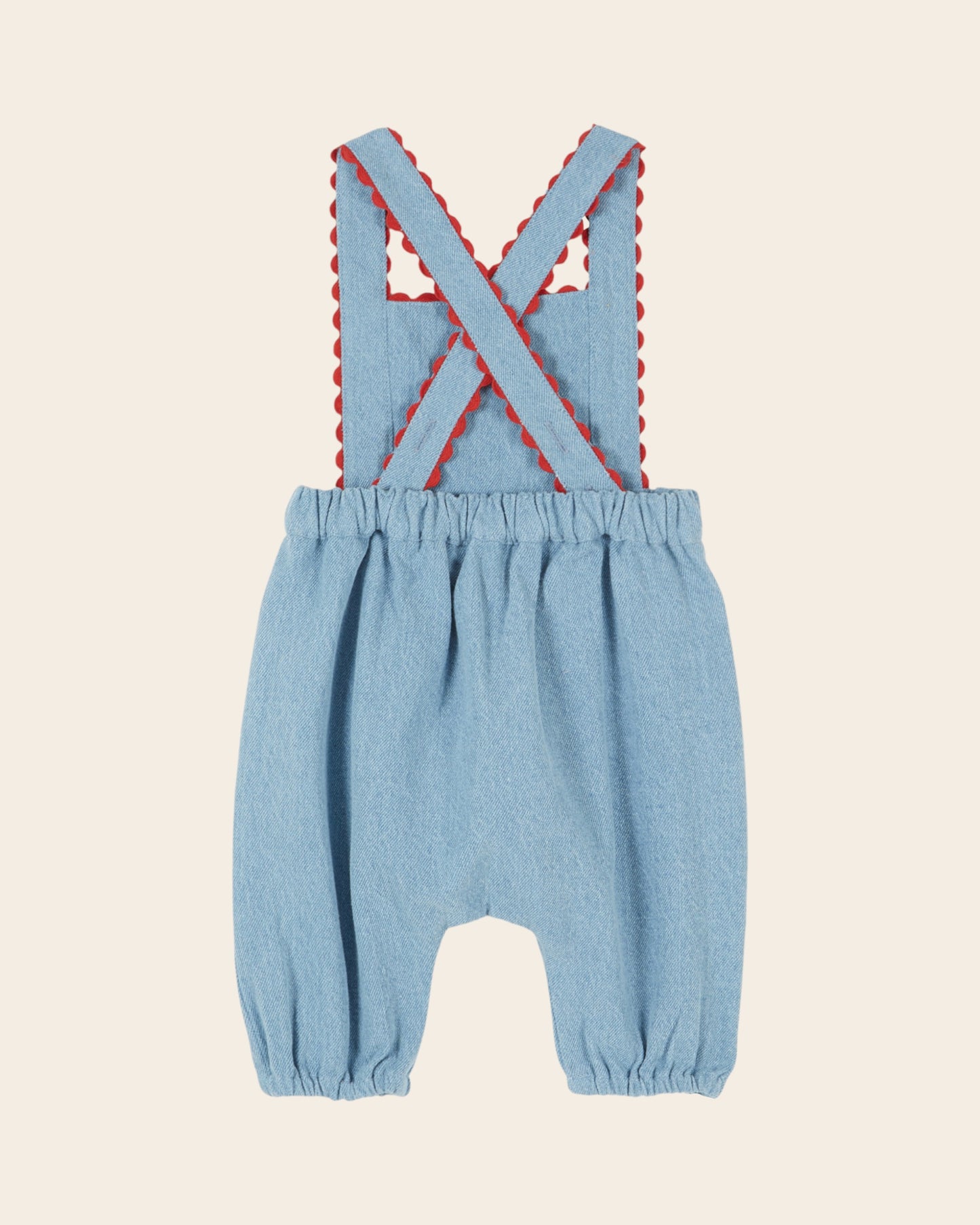 Salopette - Brodée denim light