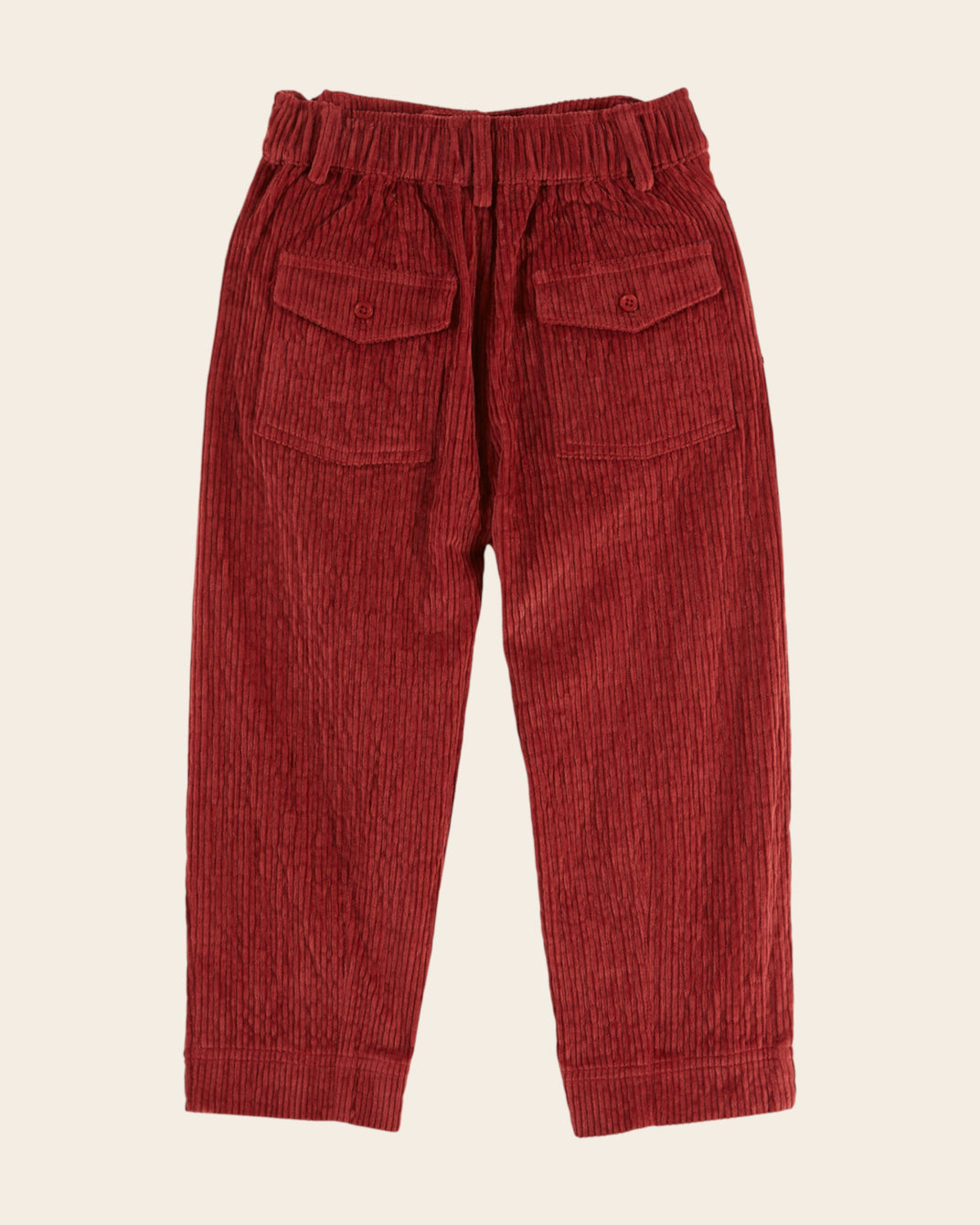 Pantalon - Velours rouge