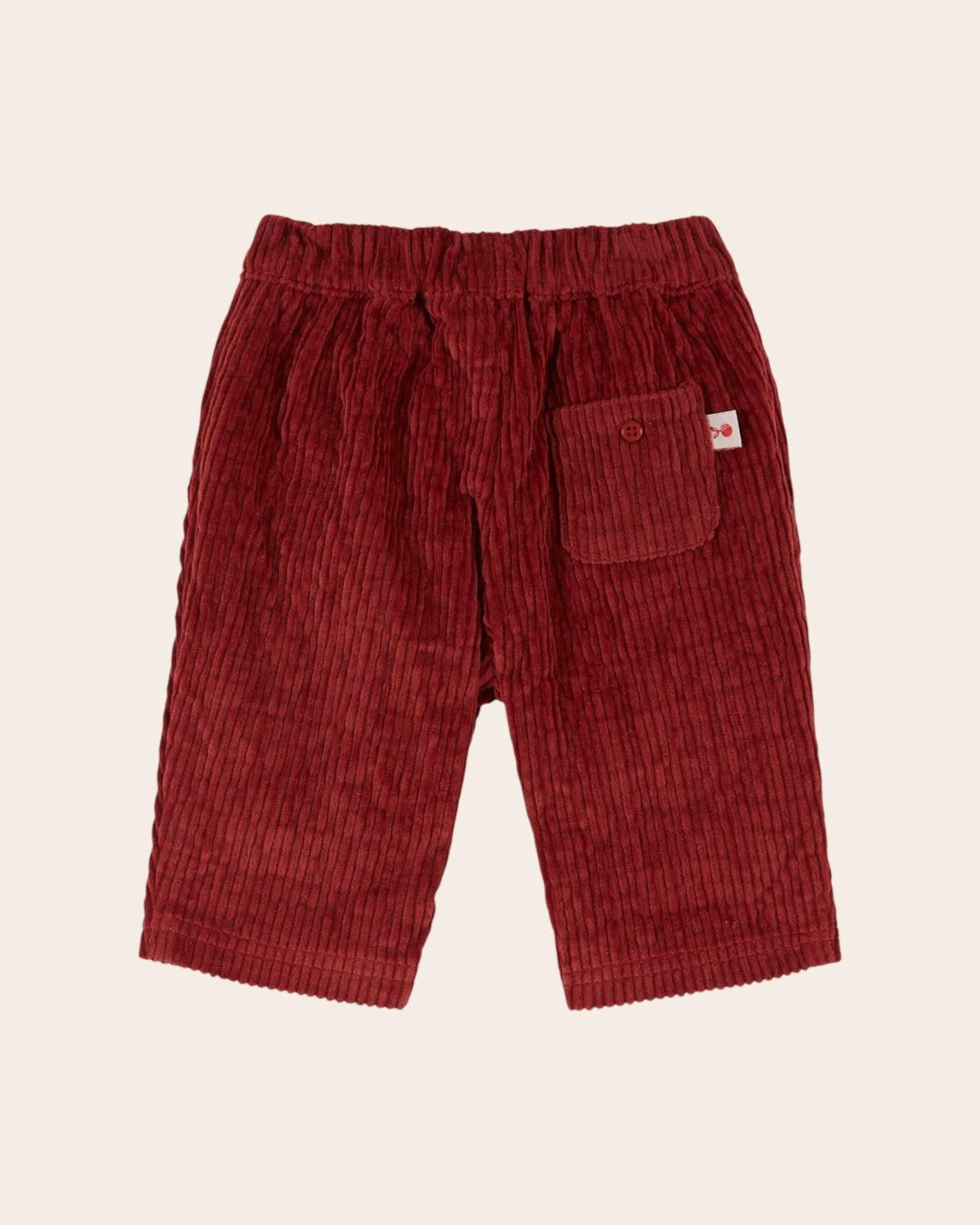 Pantalon bébé - Velours rouge