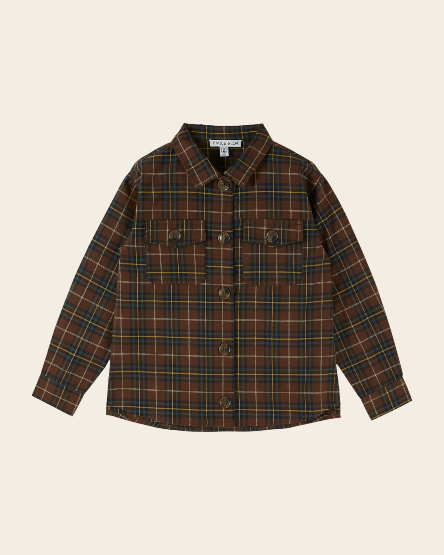 Chemise - Carreaux marron