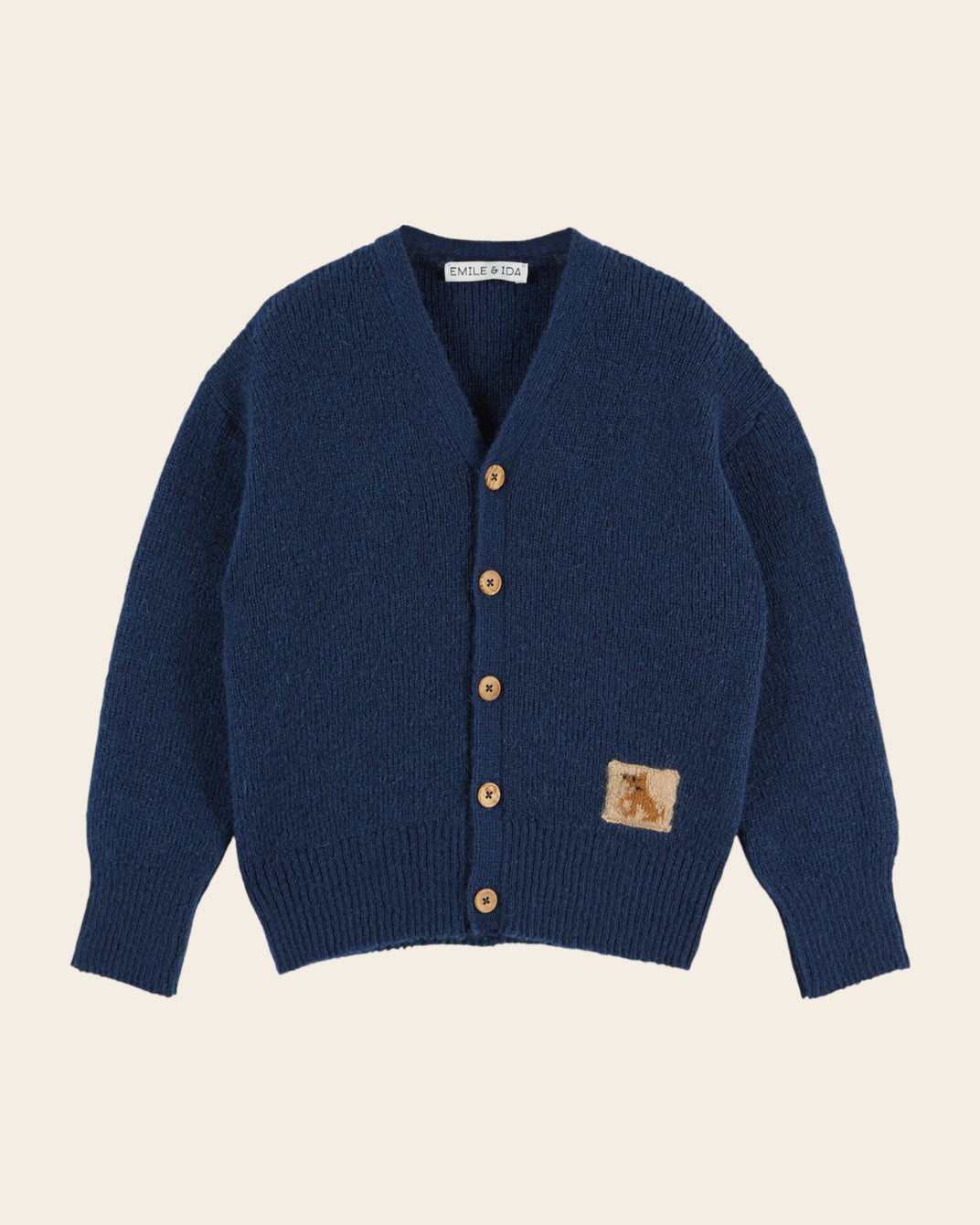 Gilet - Patch bleu foncé