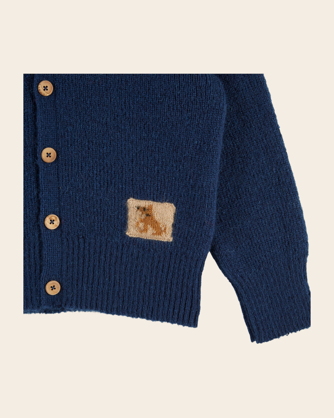 Gilet - Patch bleu foncé