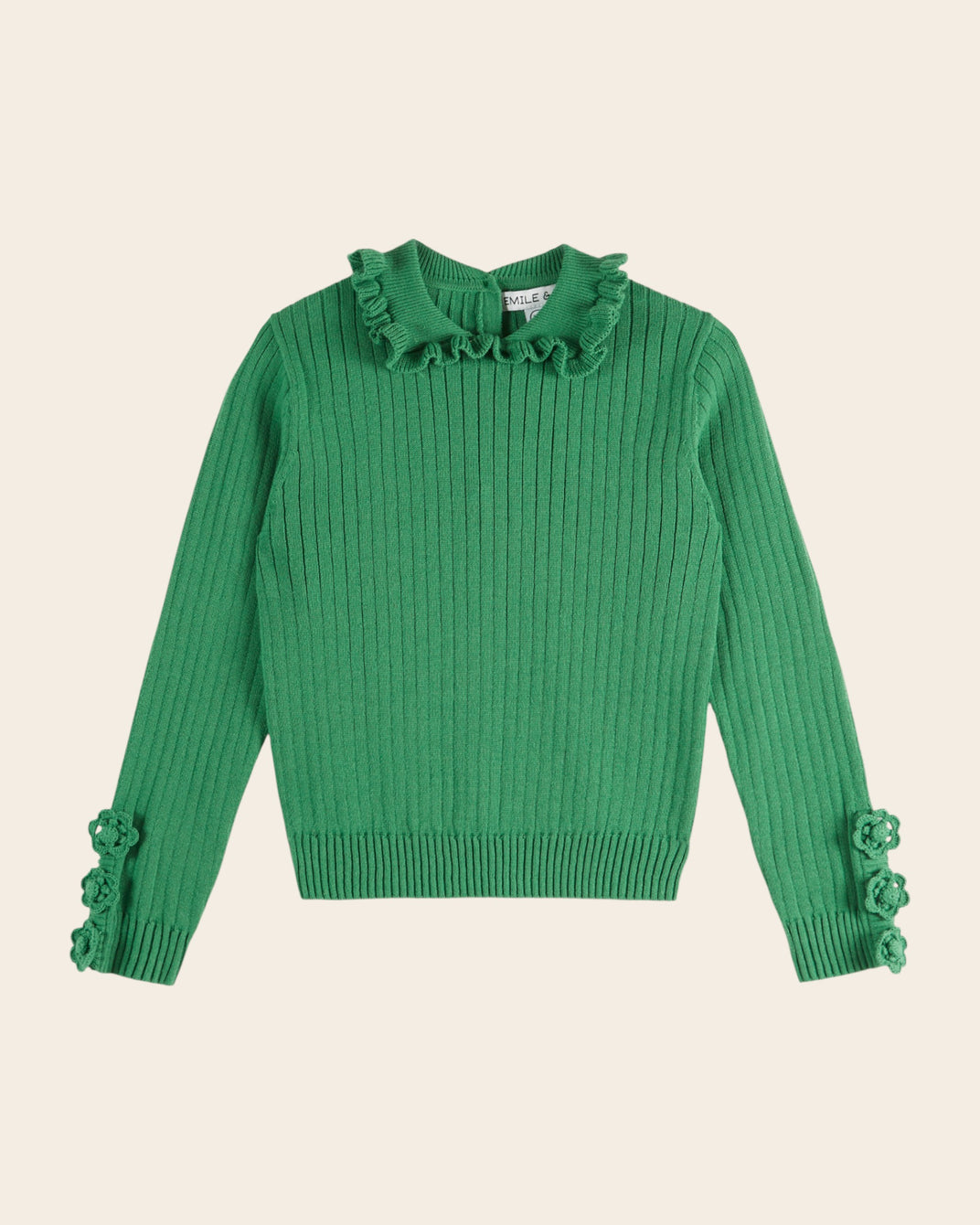 Pull - Côtelé vert
