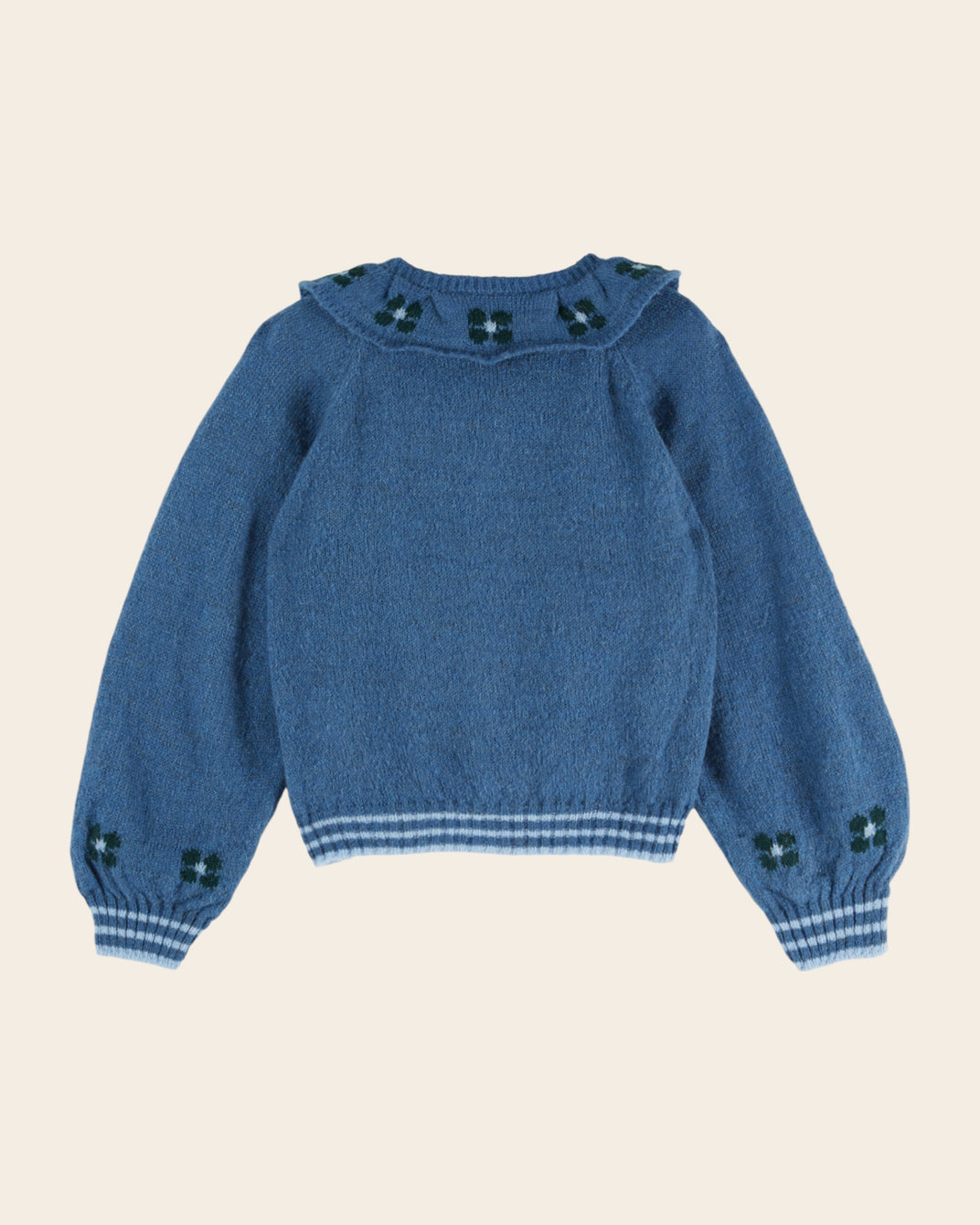 Cardigan - Fleuri bleu