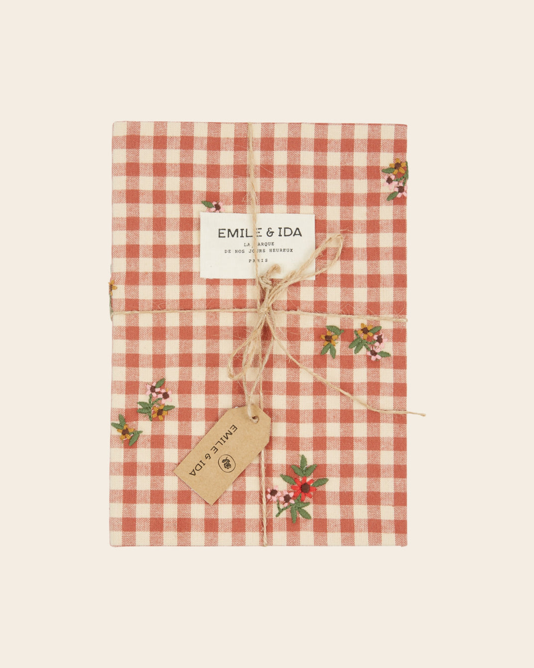 Cahier - Vichy terracotta